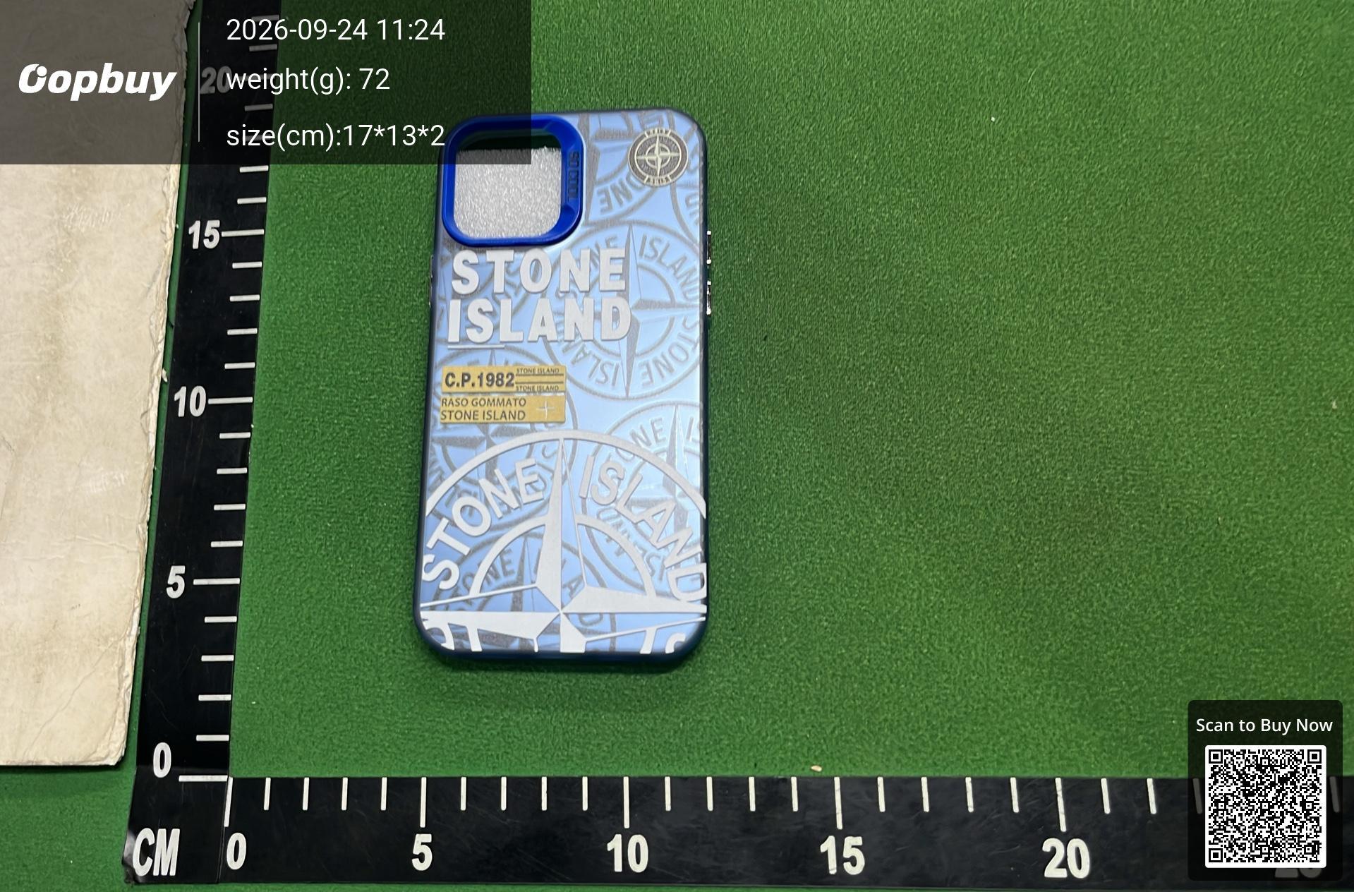 Foto QC 1 de Stone Island Case for iPhone 15 Pro Pink