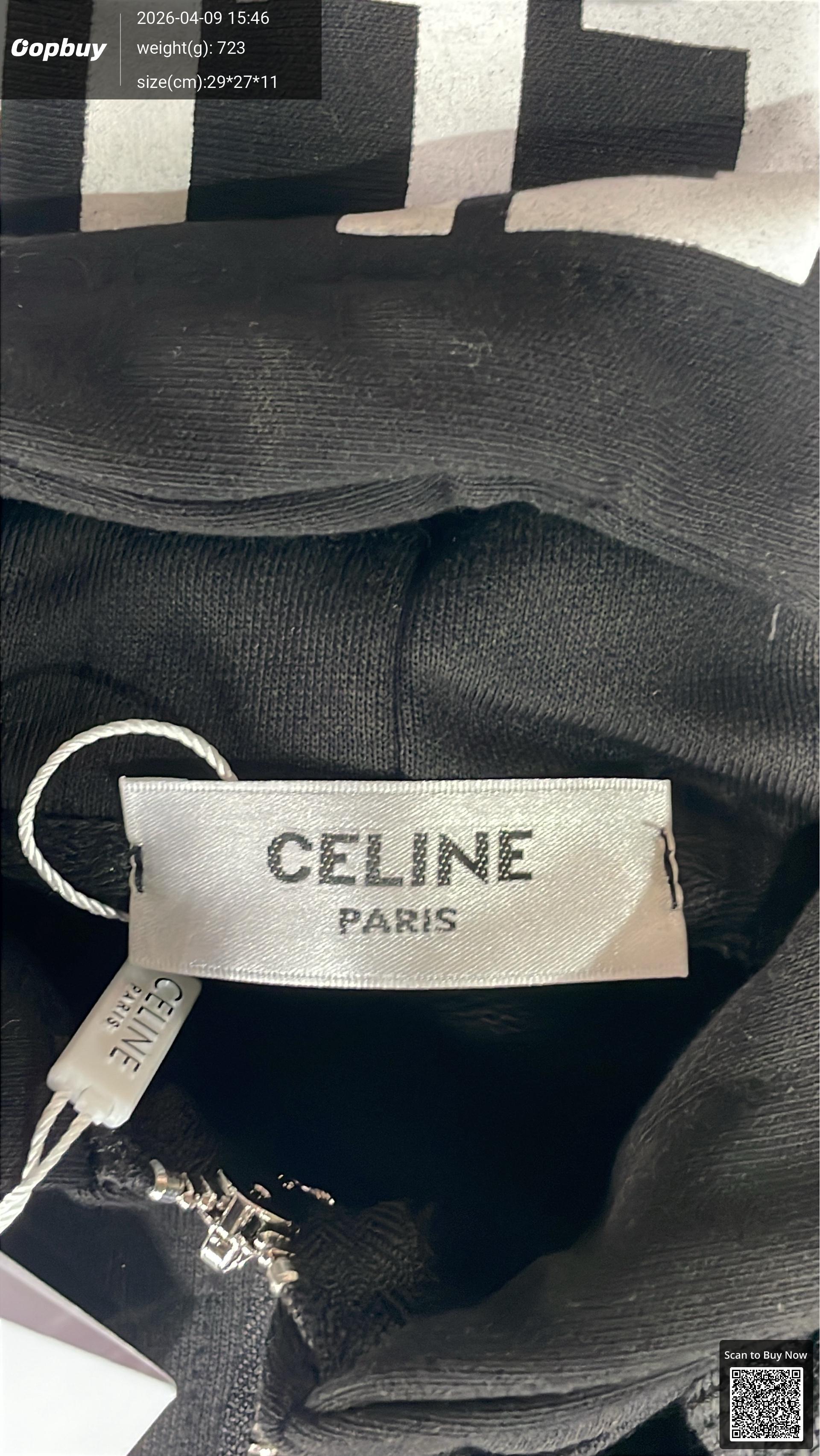 Foto QC 5 de Celine Zip-Up Jacket Logo Grey
