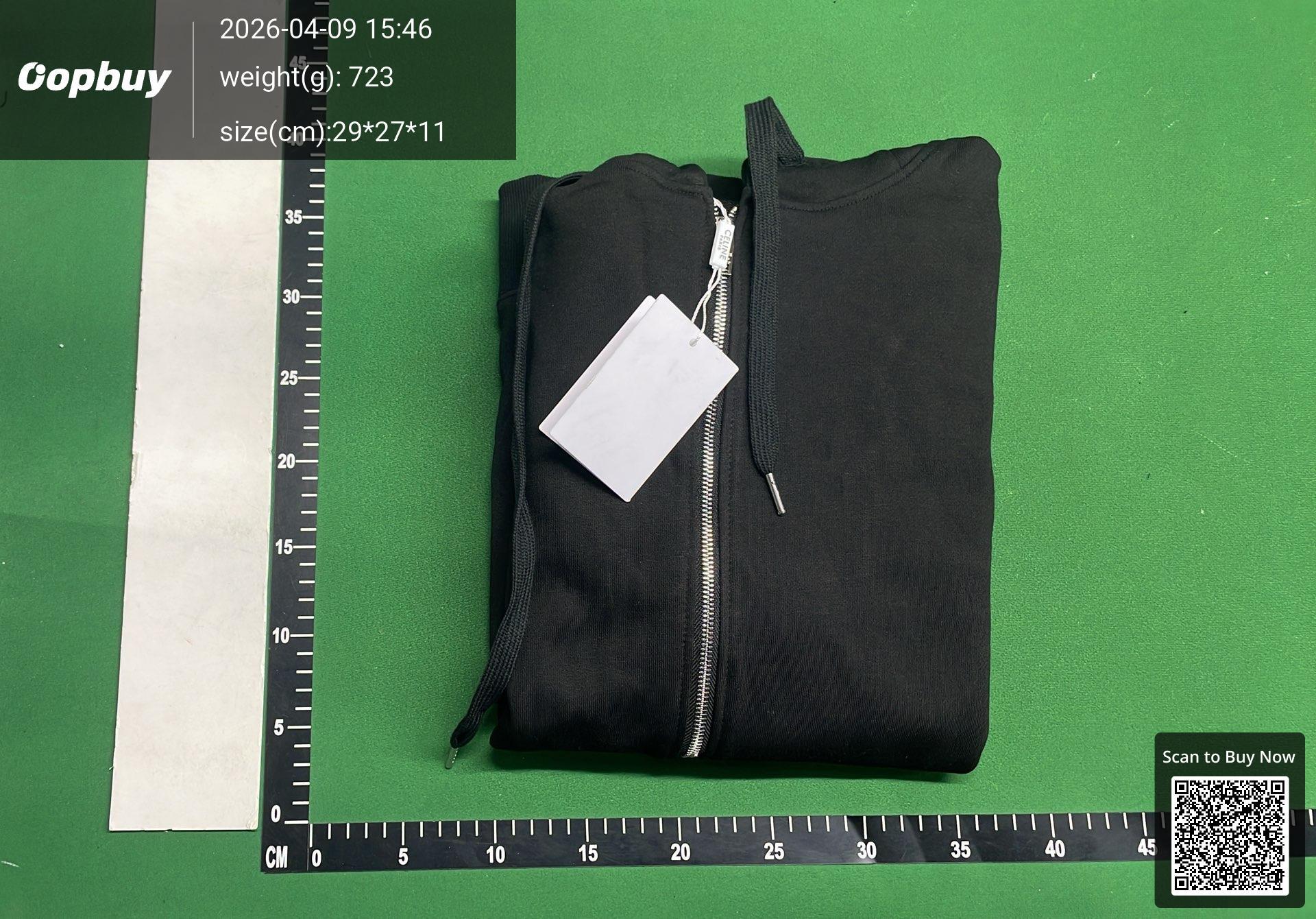 Foto QC 8 de Celine Zip-Up Jacket Logo Grey