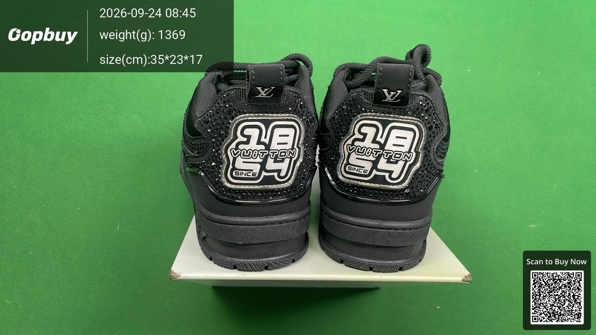 Foto QC 3 de Louis Vuitton Skate Low White Black Stitching