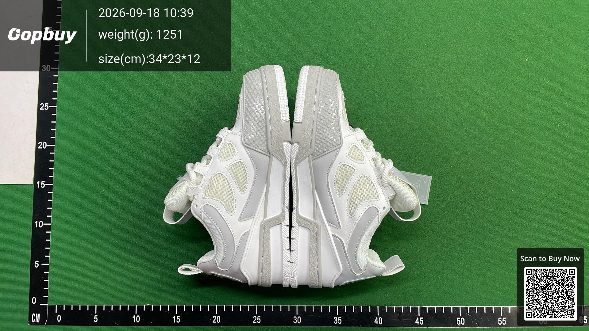 Foto QC 4 de Louis Vuitton Trainer Platform Monogram Flower White Grey