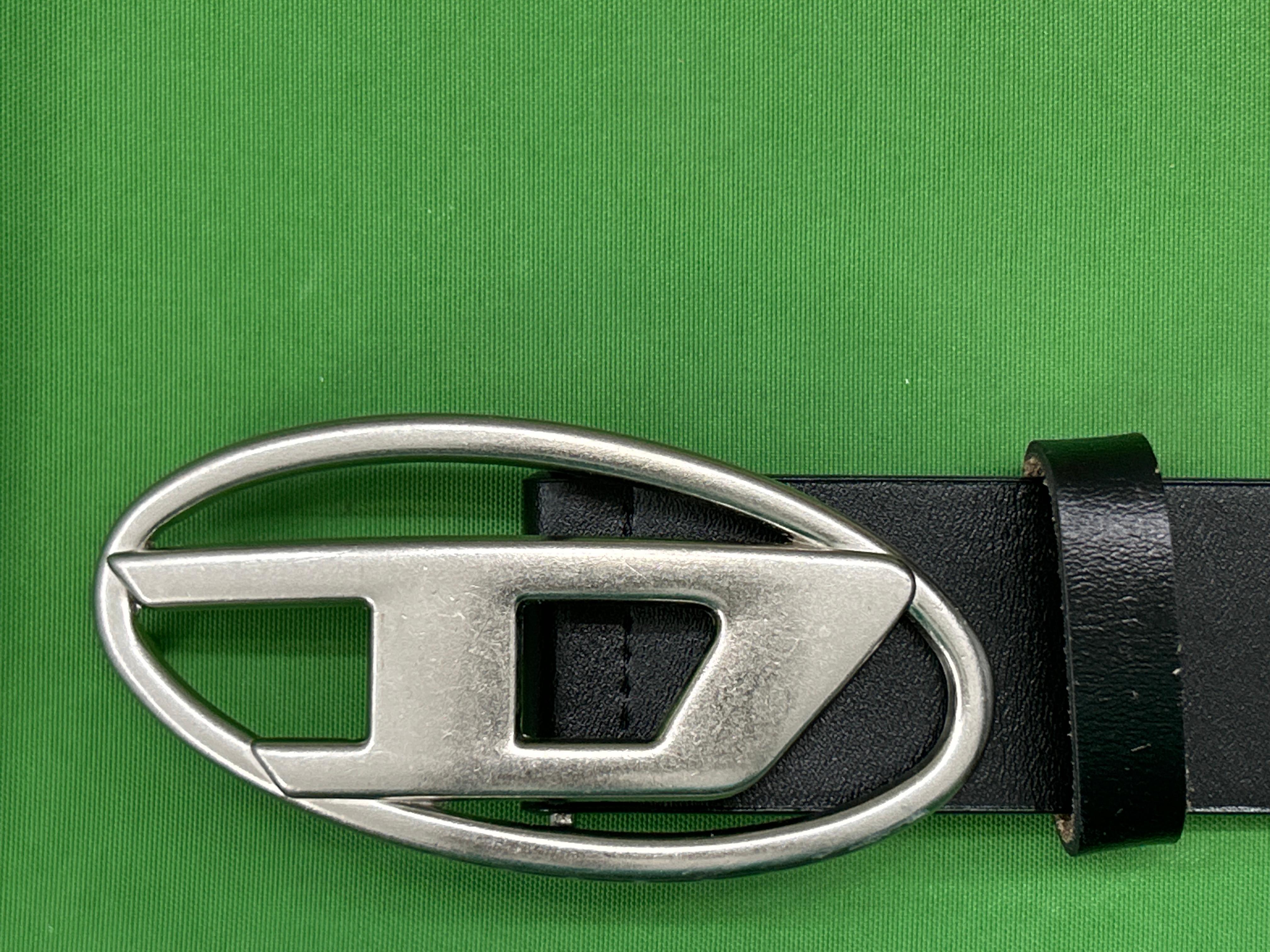 Foto QC 2 de Diesel B-1DR Logo Buckle Belt Black