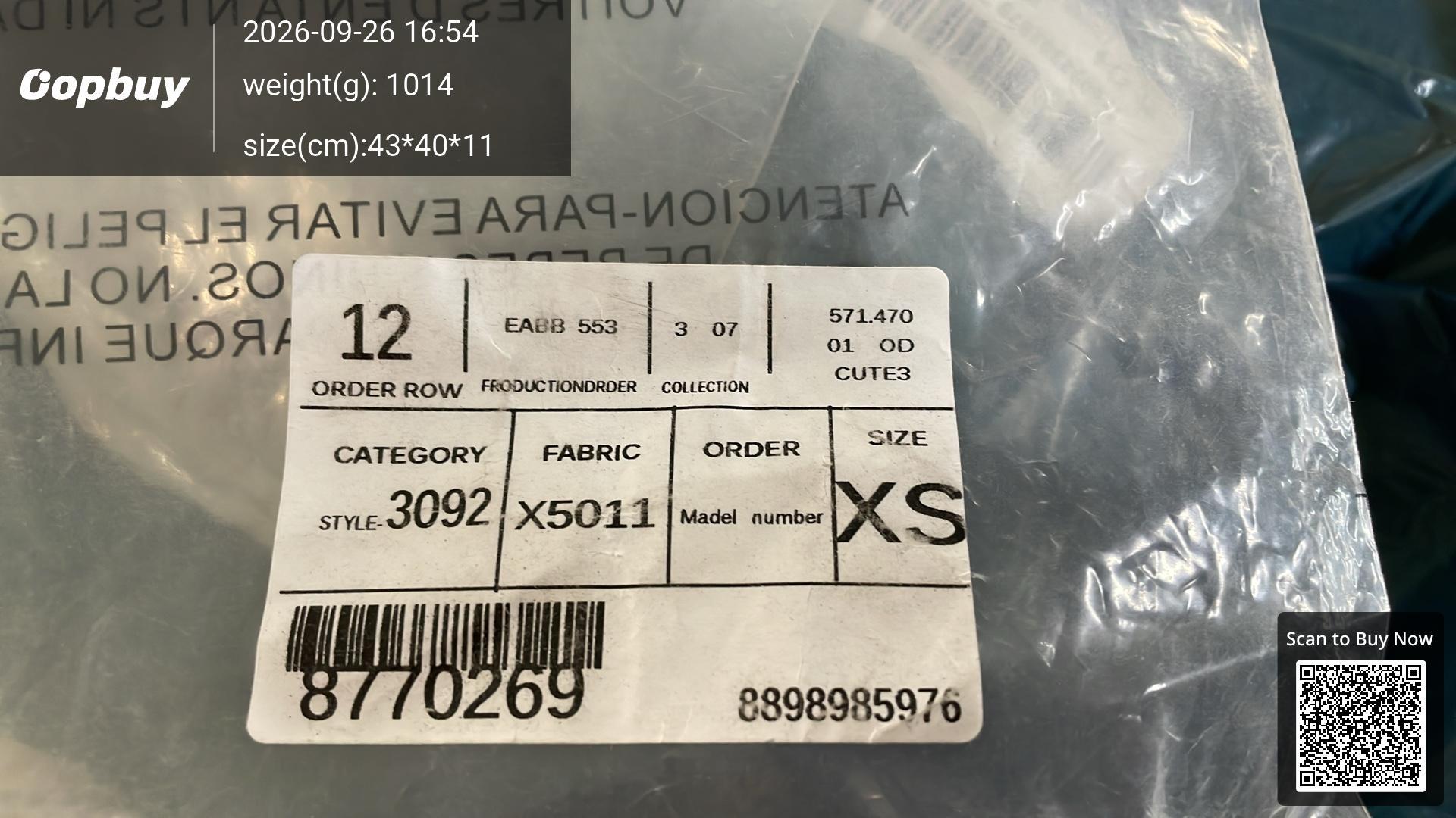 Foto QC 5 de Balenciaga Jeans Baggy Washed Light Blue