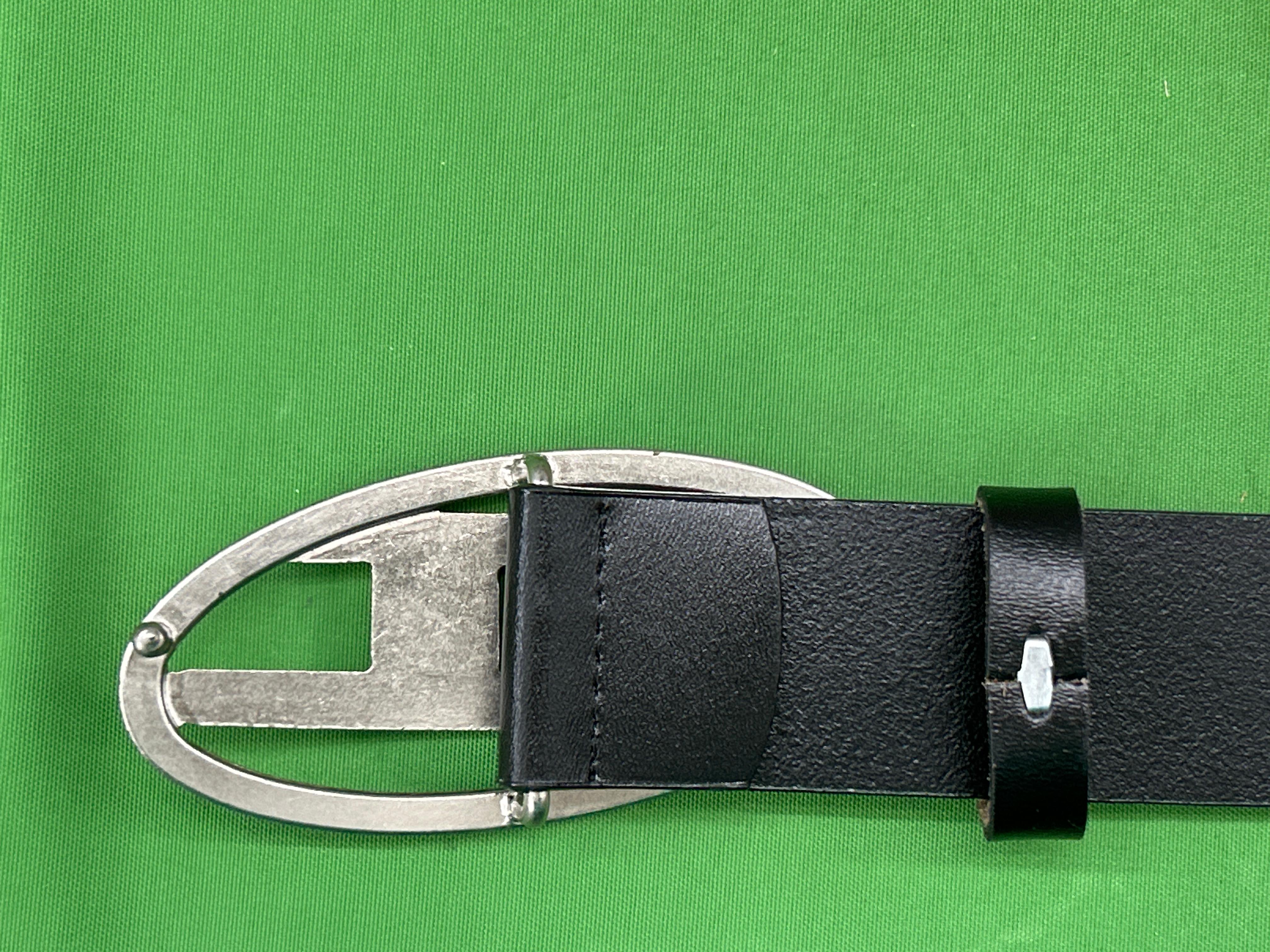 Foto QC 3 de Diesel B-1DR Logo Buckle Belt Black