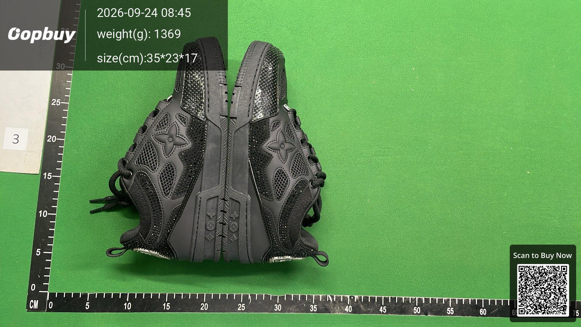 Foto QC 5 de Louis Vuitton Skate Low White Black Stitching