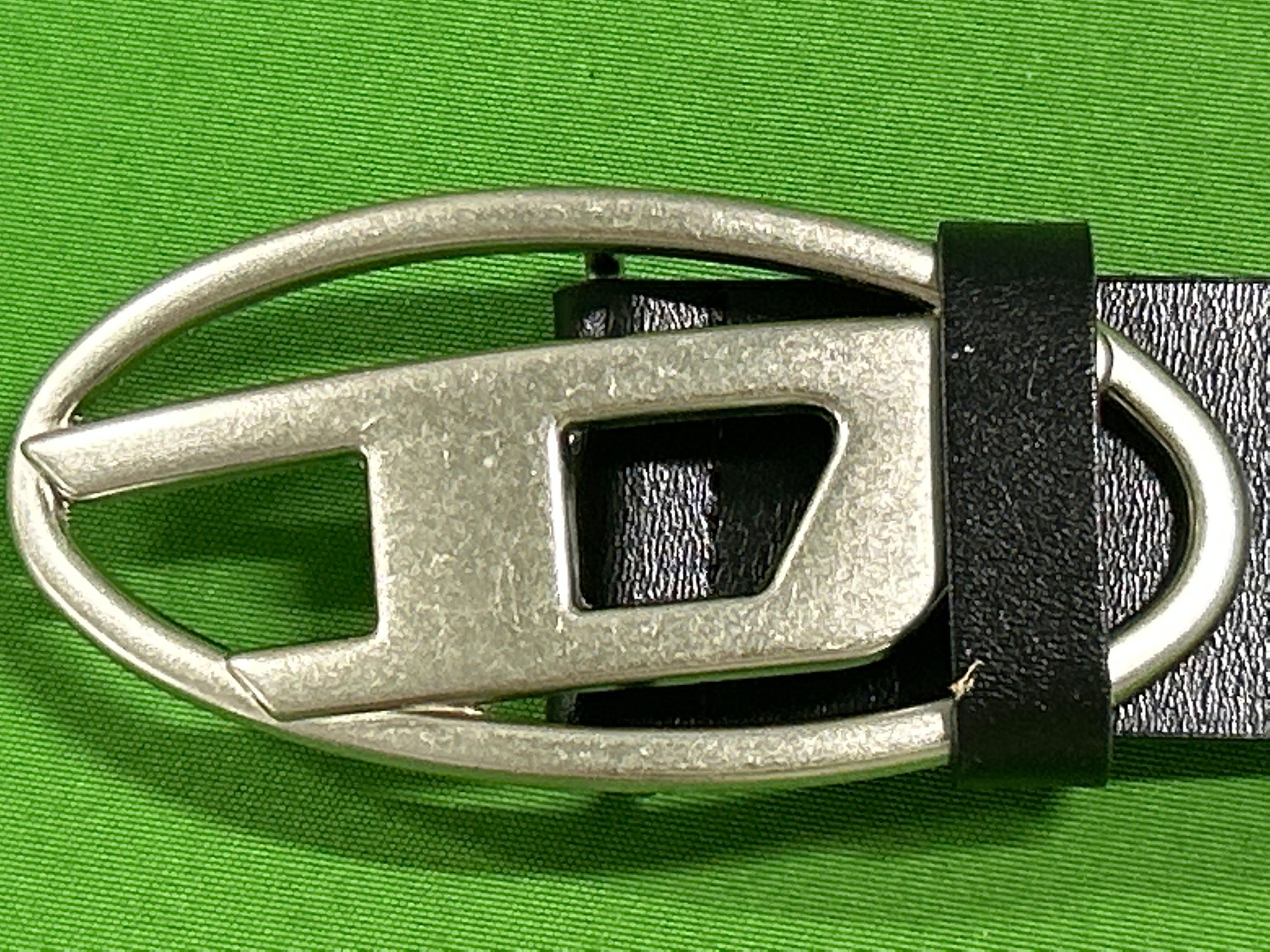 Foto QC 7 de Diesel B-1DR Logo Buckle Belt Black