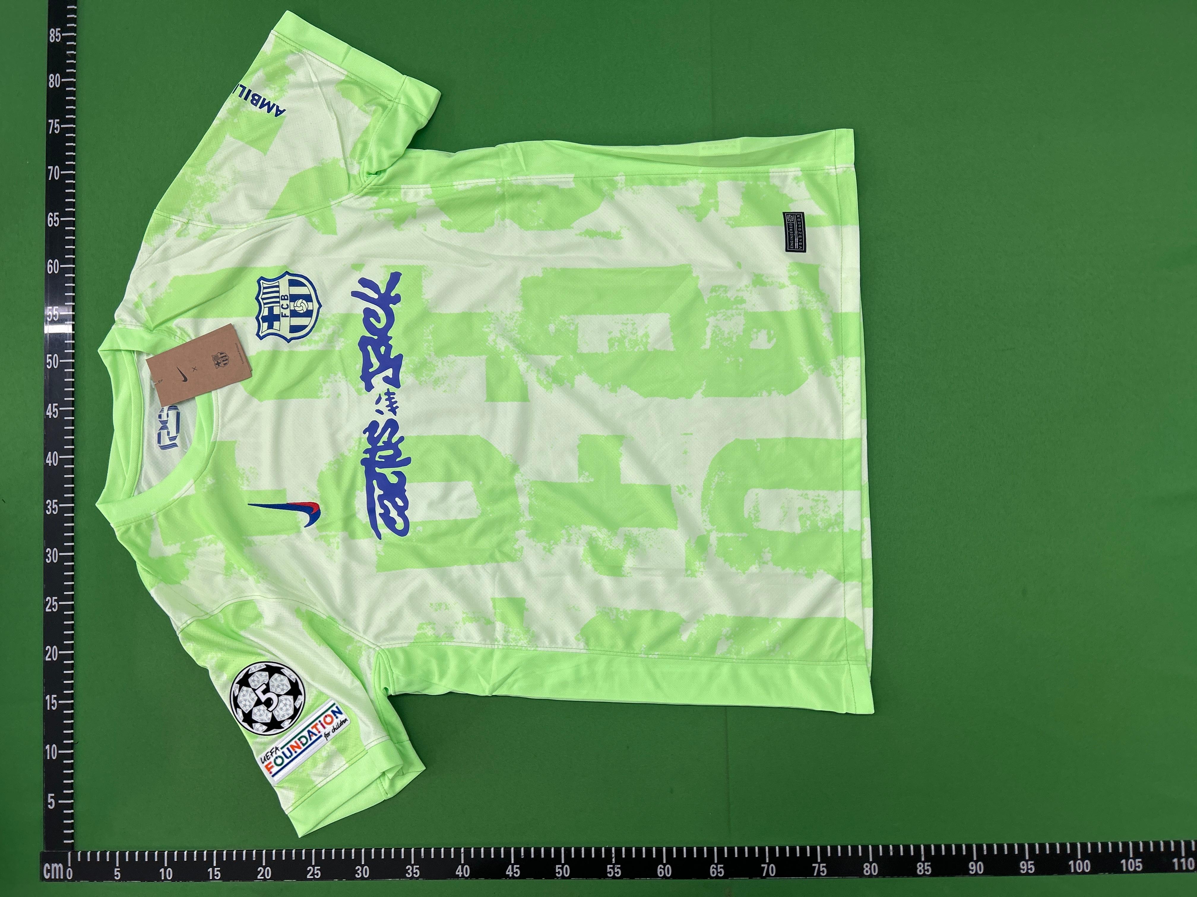 Foto QC 3 de Nike x FC Barcelona 2024/25 Third Jersey Barely Volt