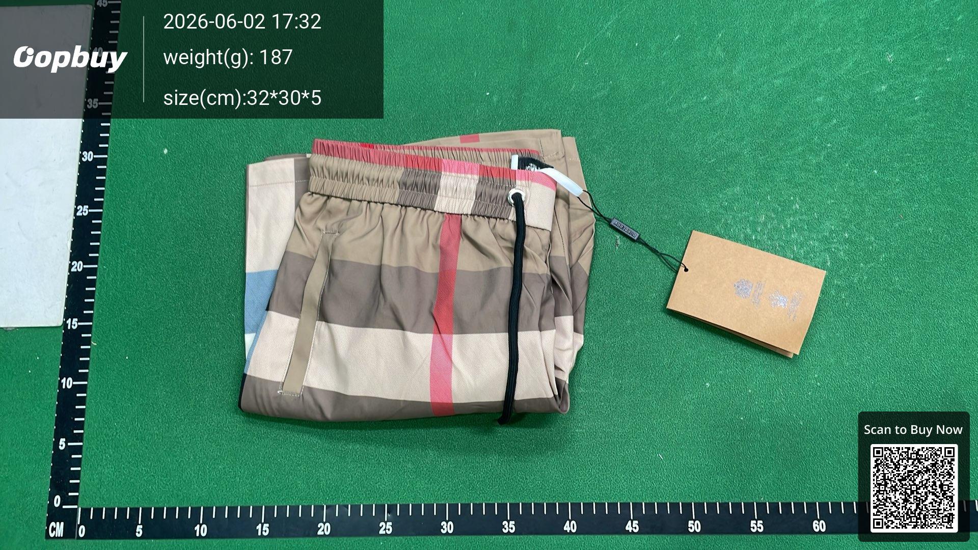 Foto QC 4 de Burberry Sweat Shorts Vintage Check Side Stripe White