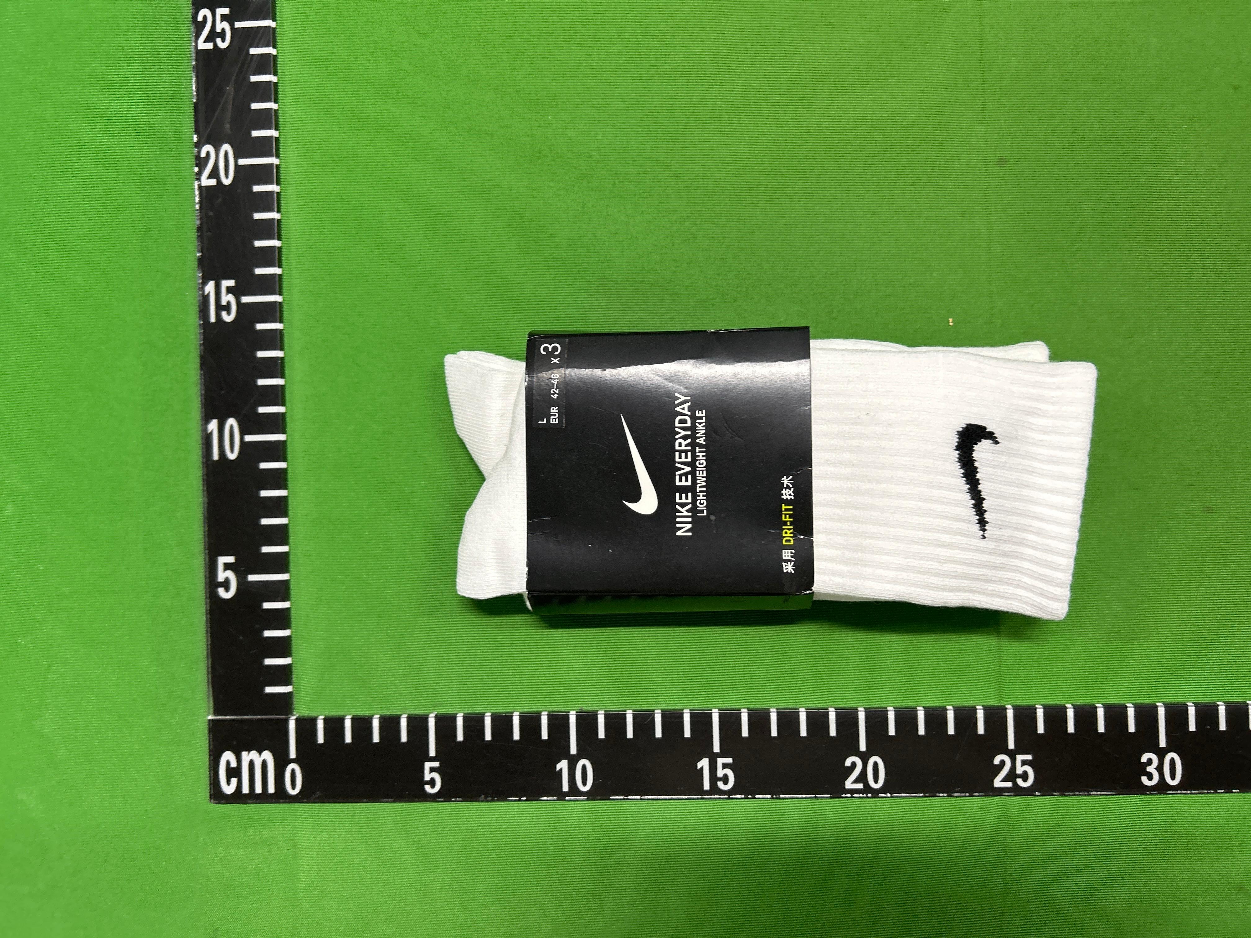 Foto QC 6 de Nike Crew Socks Black White