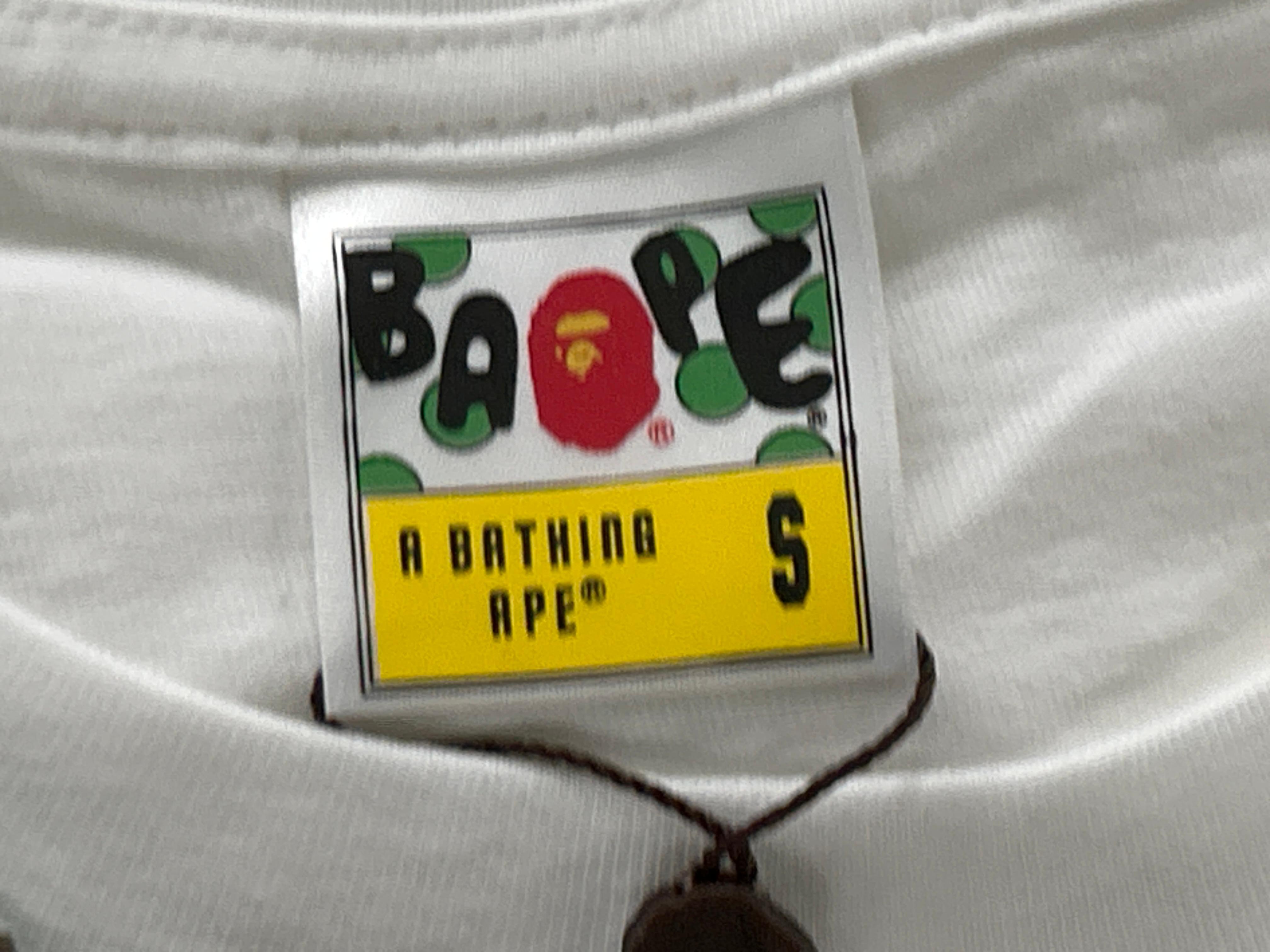 Foto QC 6 de Bape Check Ape Head T-shirt White