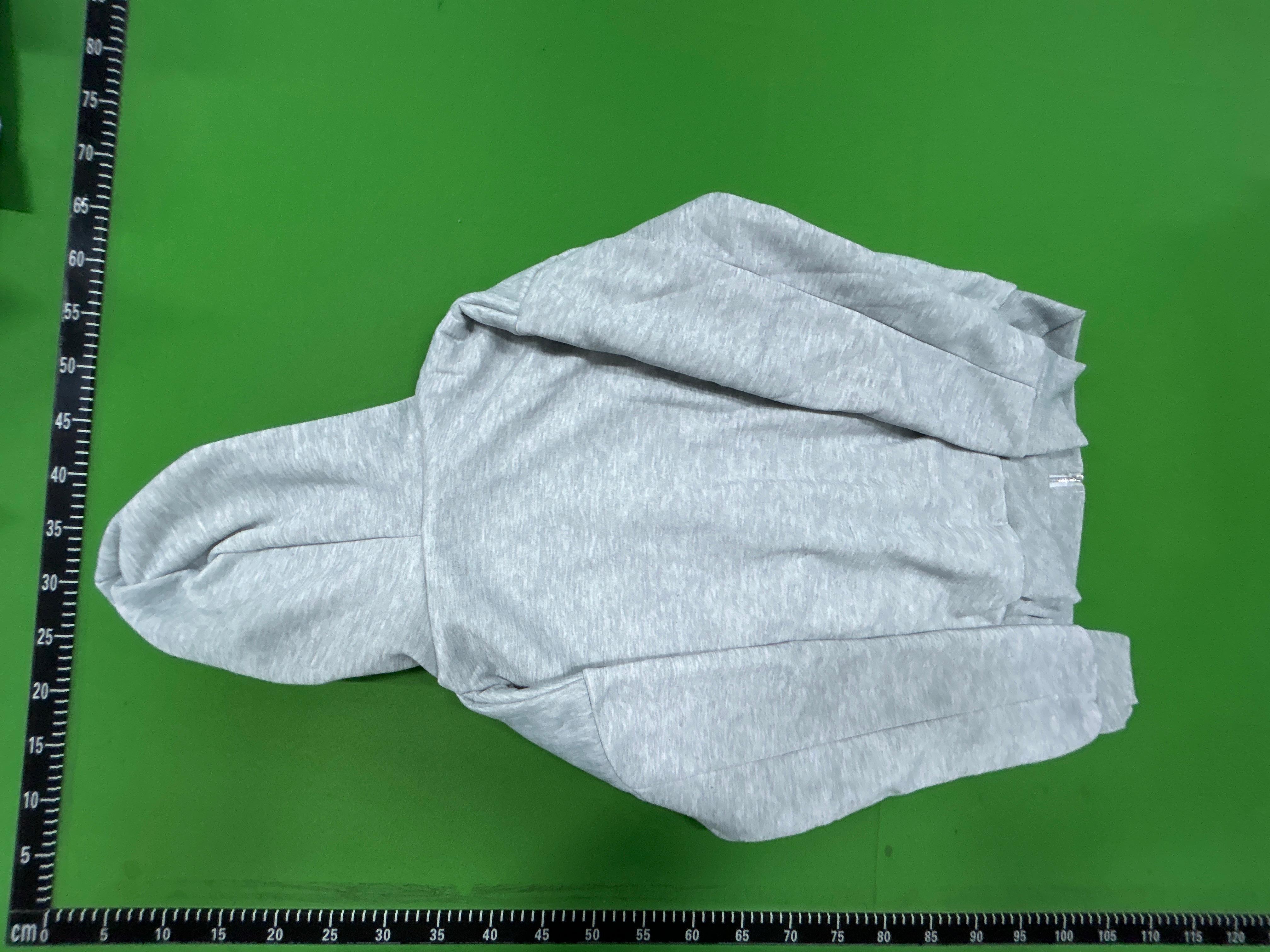 Foto QC 8 de Other Zip Sweater Plaid Lined Hooded Light Grey