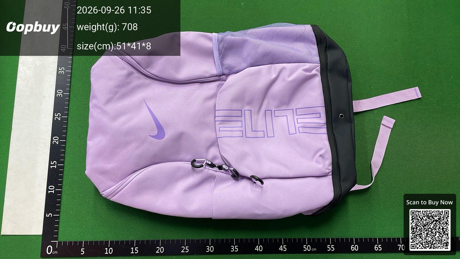 Foto QC 8 de Nike Hoops Elite Pro Backpack 32L White Black Metallic Gold