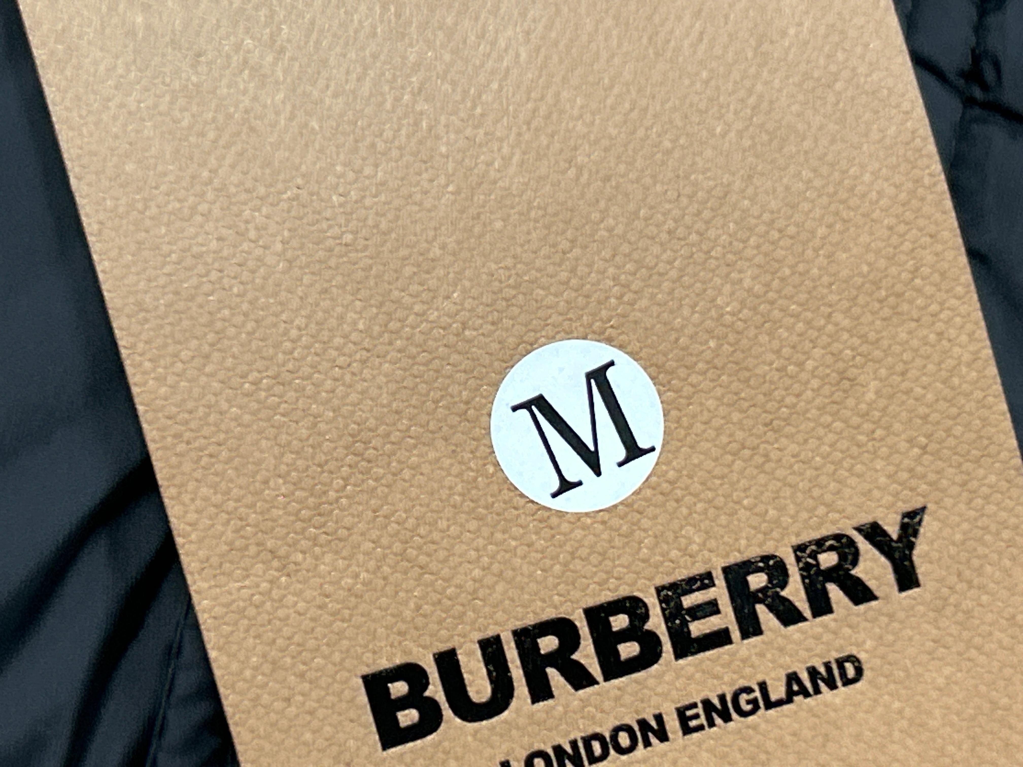 Foto QC 6 de Burberry London England Down Puffer Jacket Check Lining Black