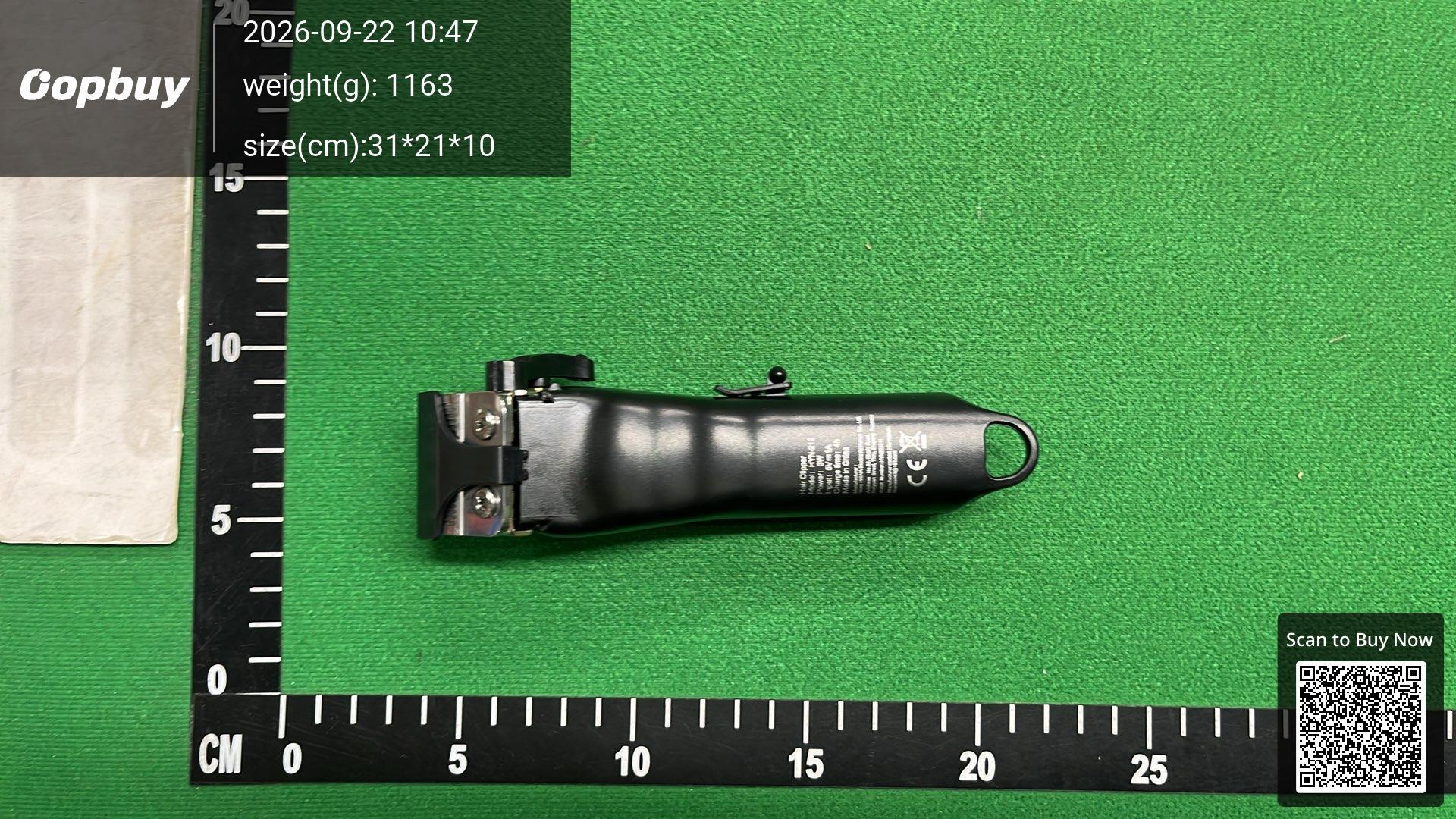 Foto QC 2 de HIENA Hair Clipper Set Professional LED Display Black
