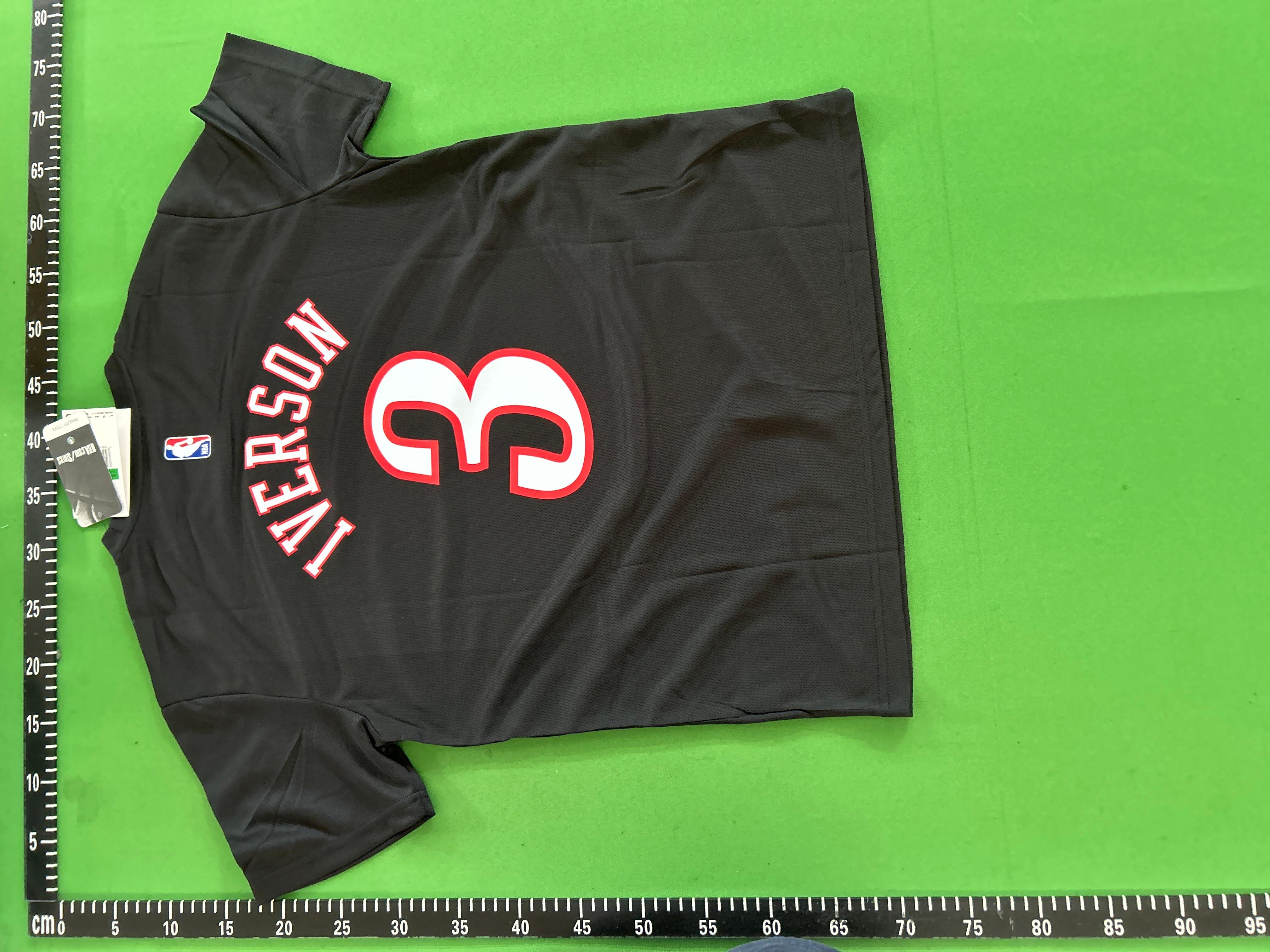 Foto QC 7 de Nike NBA Philadelphia 76ers Dri-FIT T-shirt Allen Iverson #3 Blue