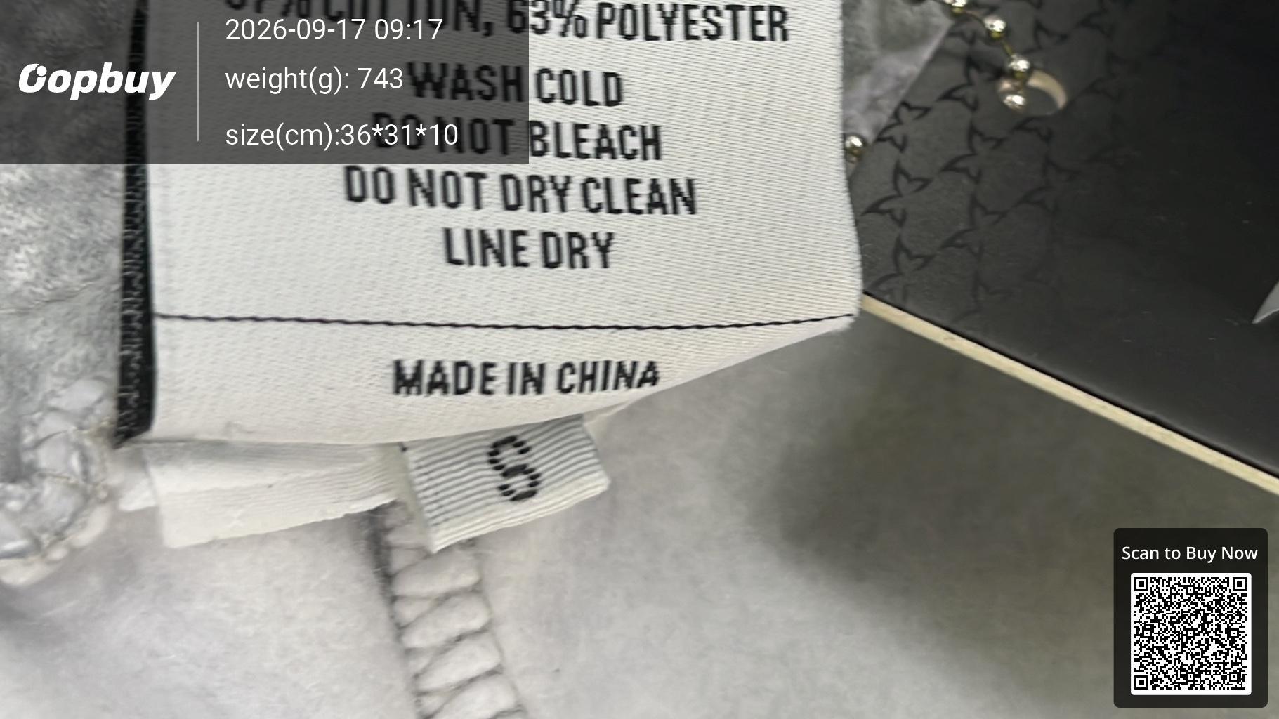 Foto QC 5 de Mertra Heavyweight Embroidered Zip Sweater Cream
