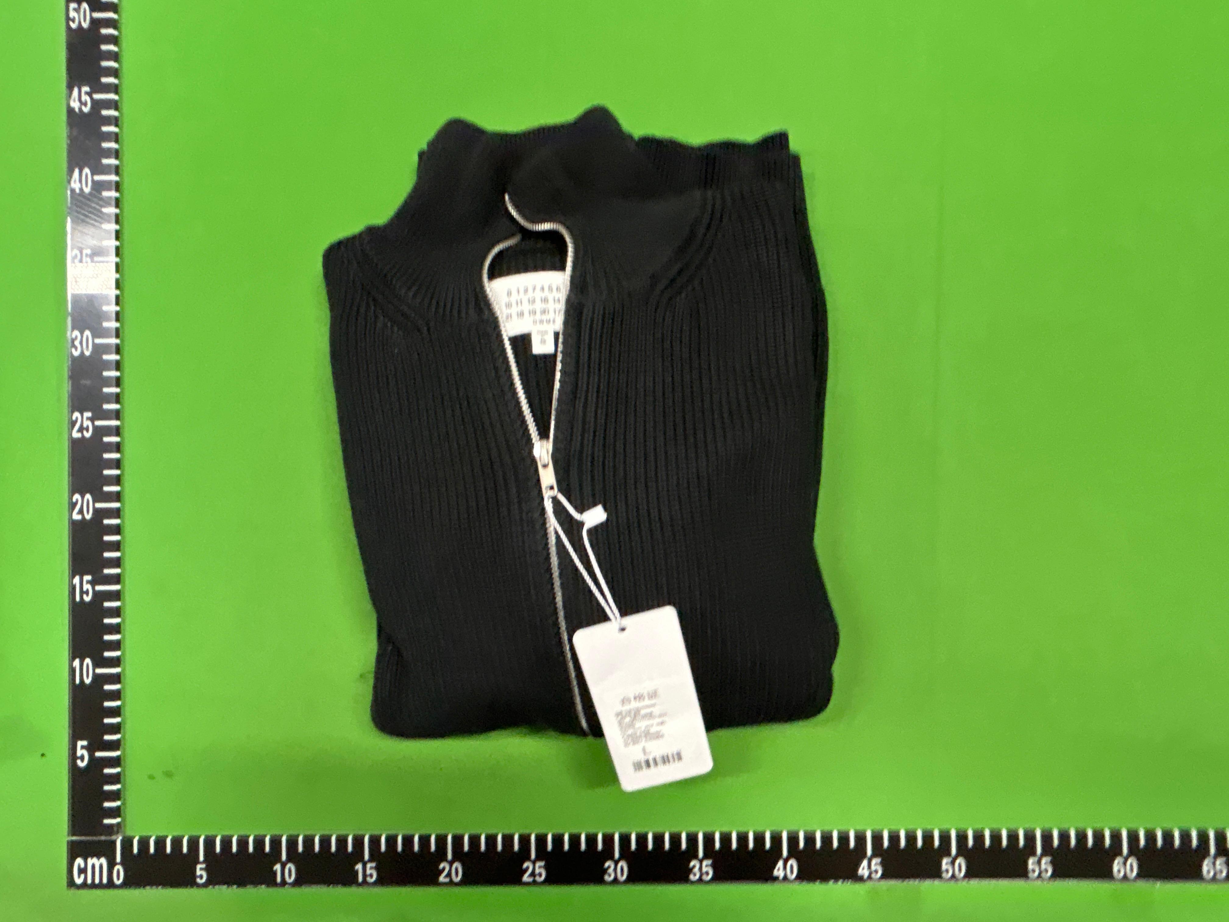 Foto QC 5 de Maison Margiela Zip Sweater Heavyweight Ribbed Double Zip Dark Grey