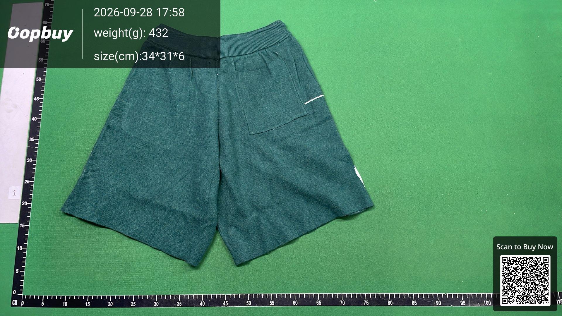 Foto QC 3 de Rhude Shorts Script Logo Jacquard Knit Blue