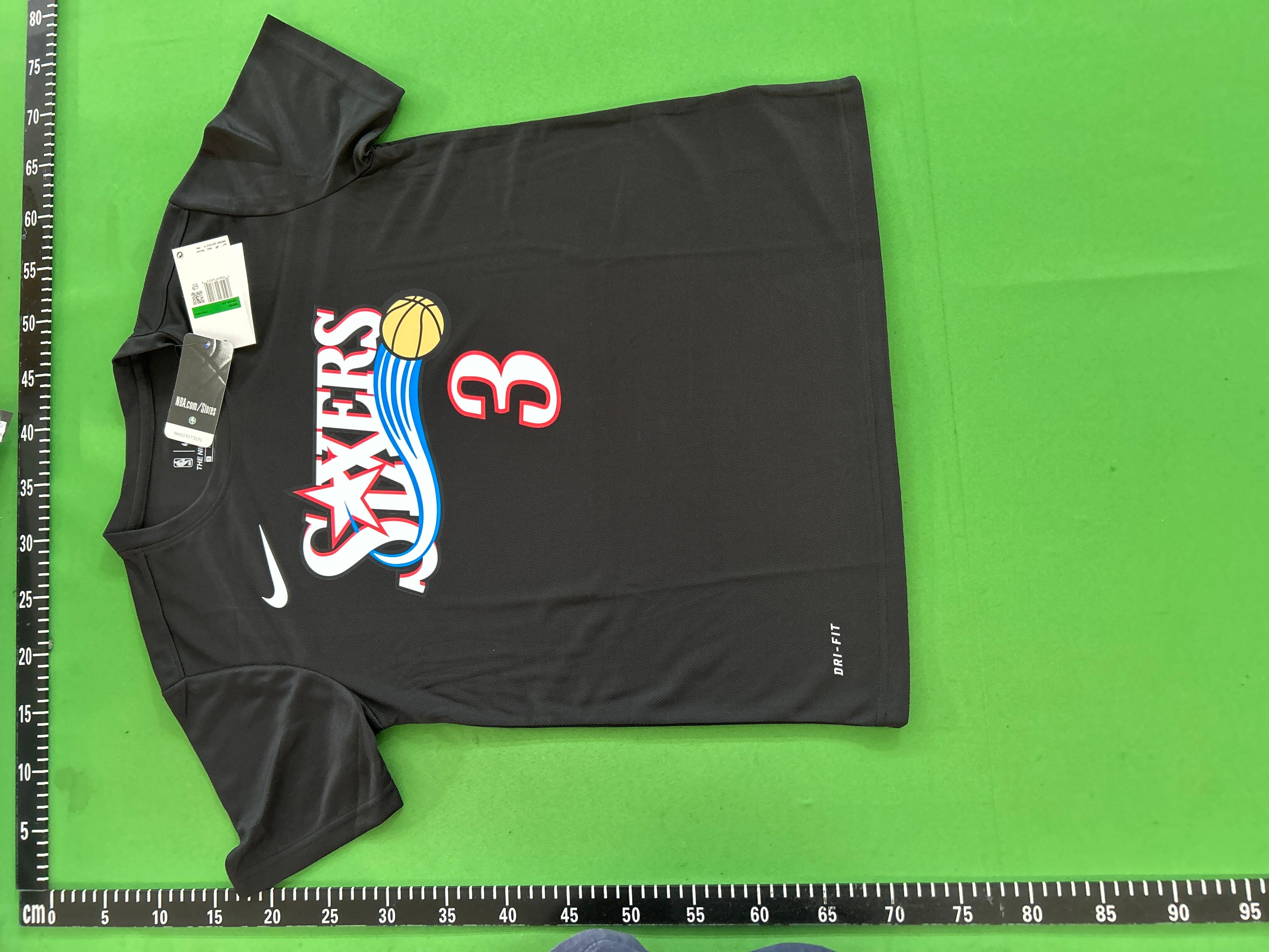 Foto QC 4 de Nike NBA Philadelphia 76ers Dri-FIT T-shirt Allen Iverson #3 Blue