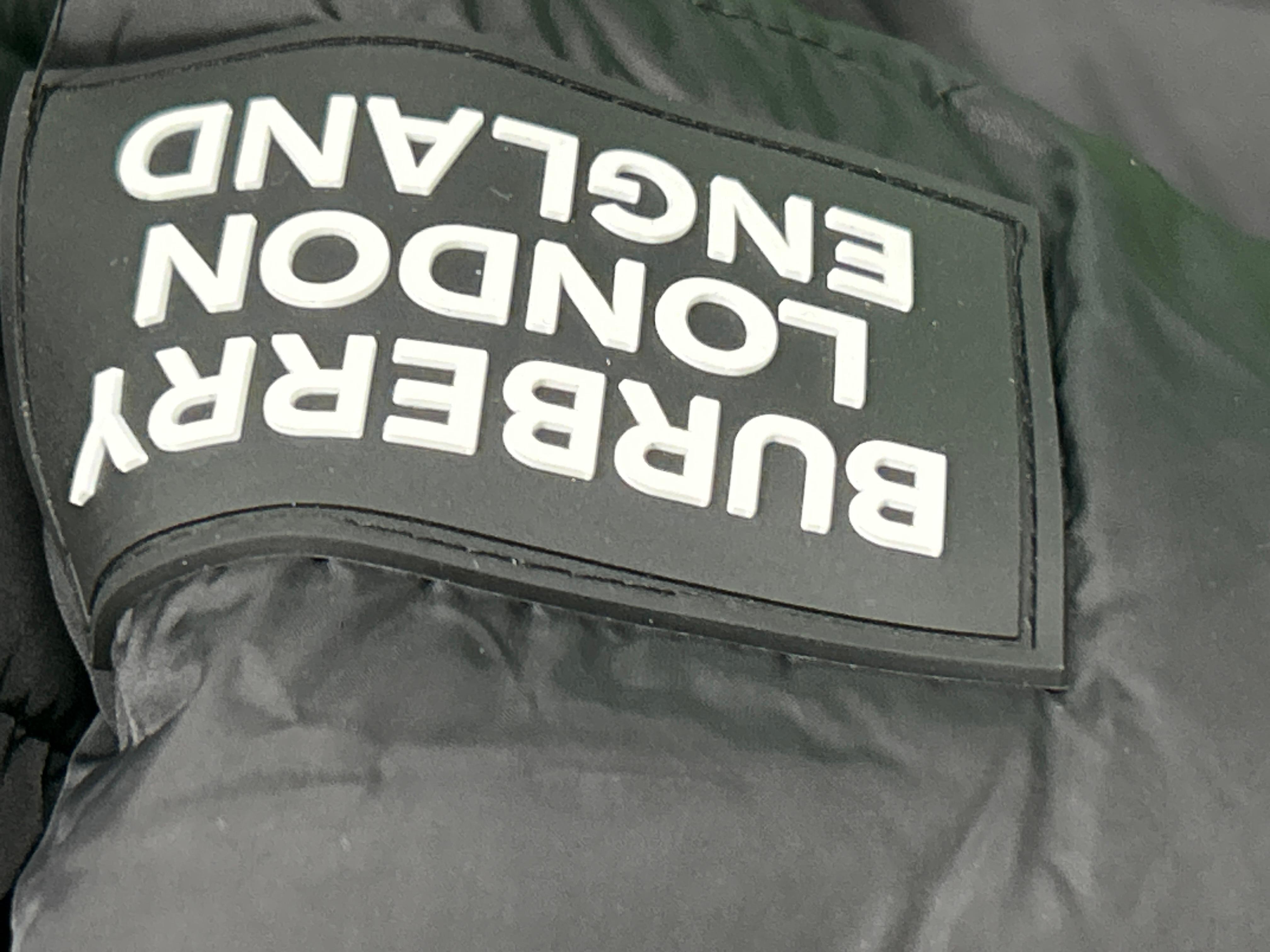 Foto QC 7 de Burberry London England Down Puffer Jacket Check Lining Black