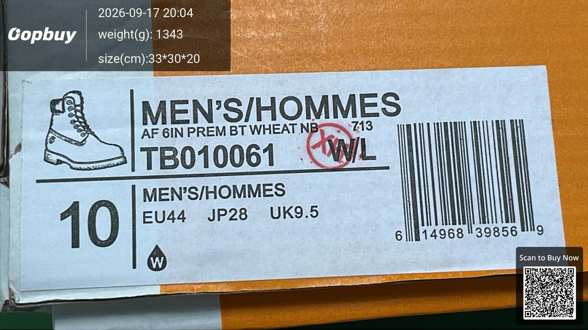 Foto QC 2 de Timberland 6-Inch Premium Boot Nubuck High Wheat Yjump01