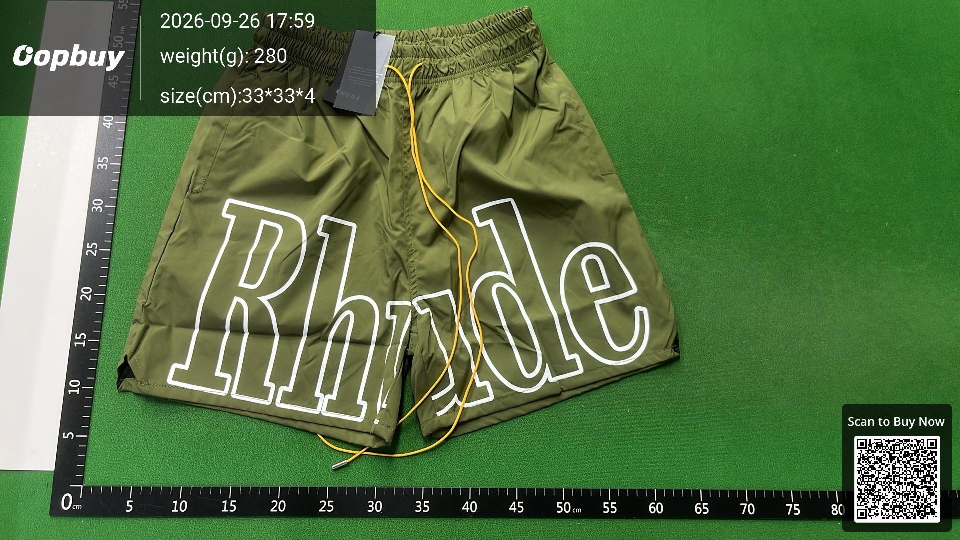 Foto QC 6 de Rhude Shorts Script Logo Jacquard Knit Blue