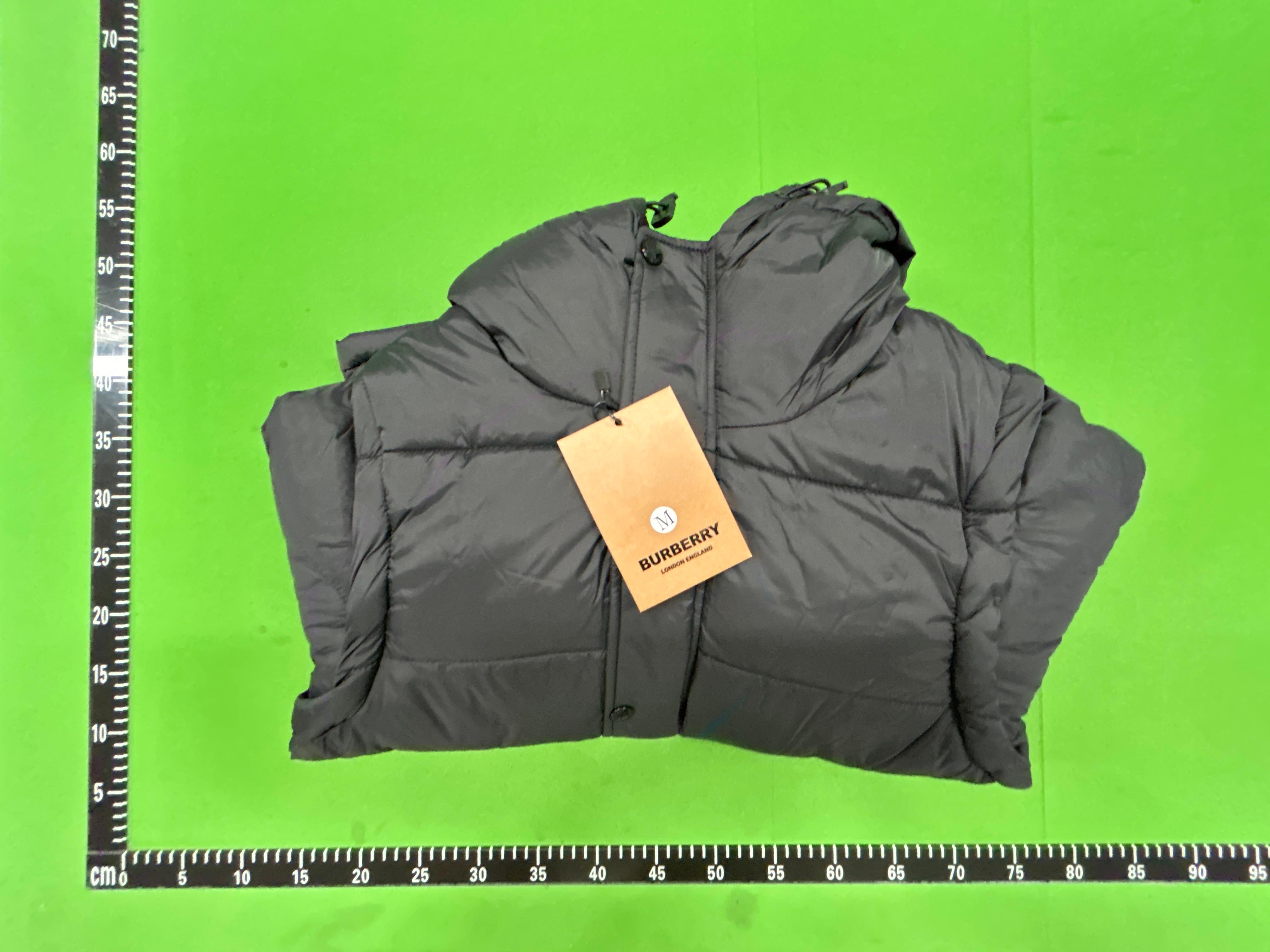 Foto QC 5 de Burberry London England Down Puffer Jacket Check Lining Black