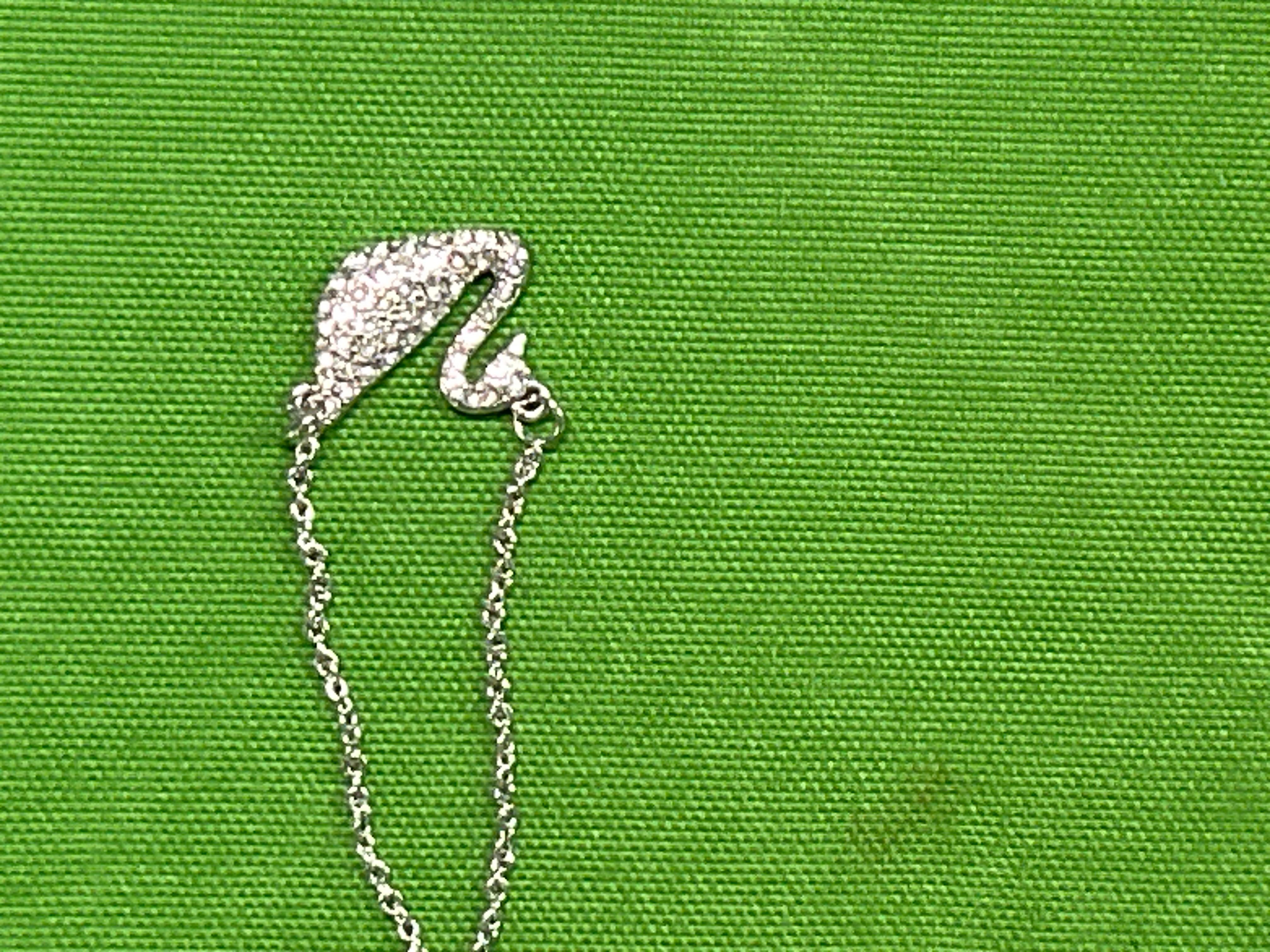 Foto QC 5 de Swarovski Iconic Swan Necklace Metal Crystal White