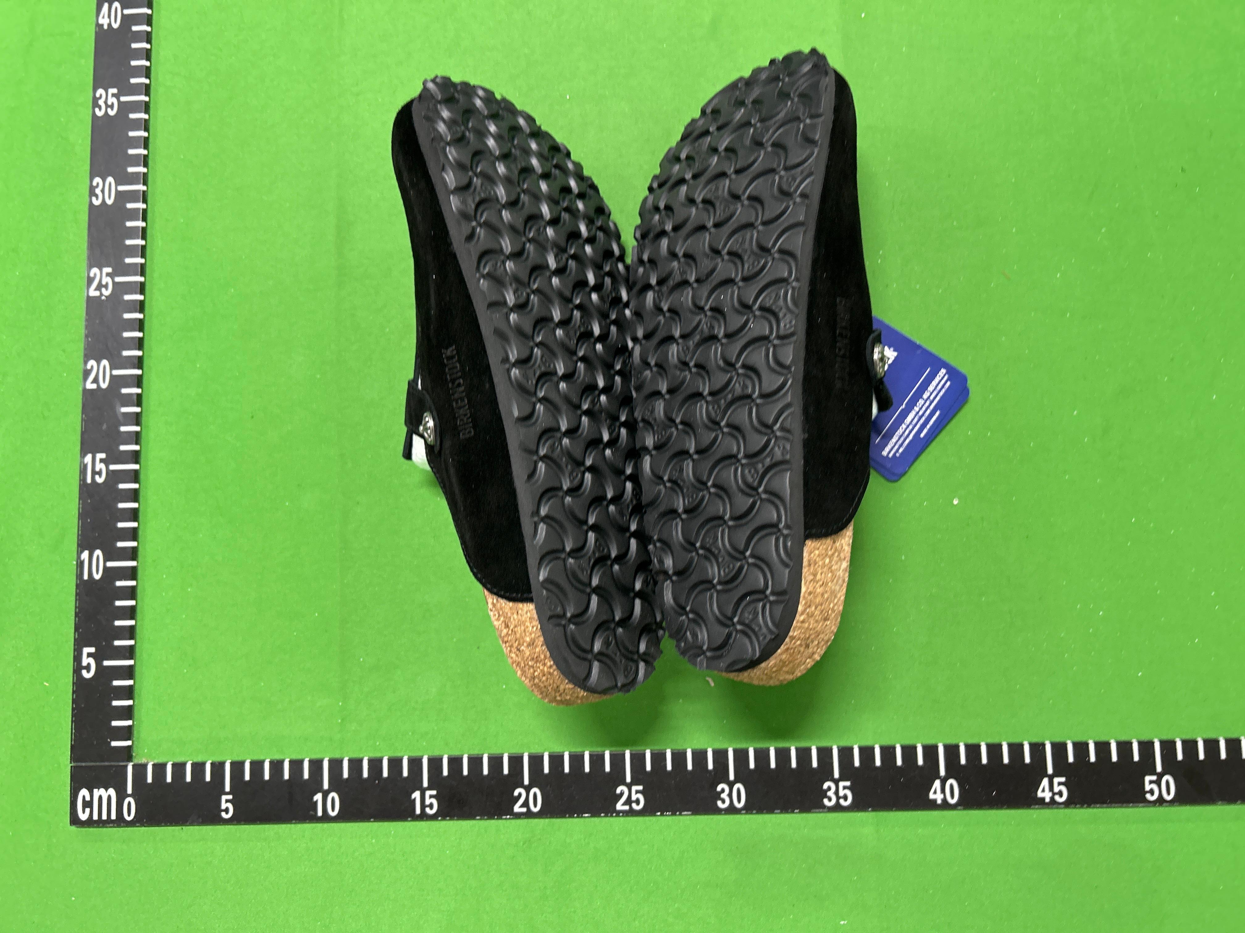 Foto QC 6 de Chrome Hearts Boston Suede Clogs Birkenstock Collaboration Cross Patch Black