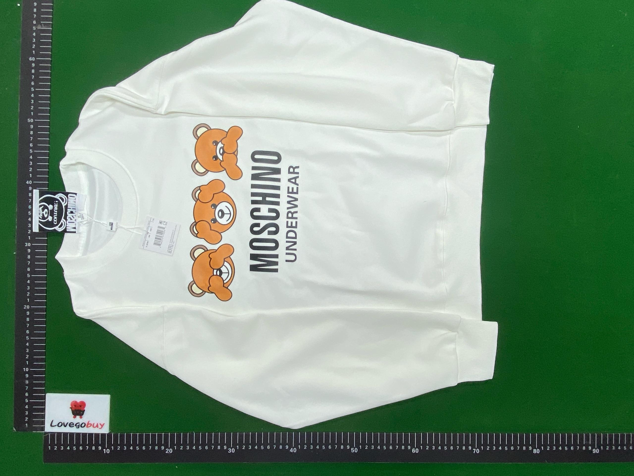 Foto QC 4 de Moschino Swim Bear Graphic Crewneck Sweater White