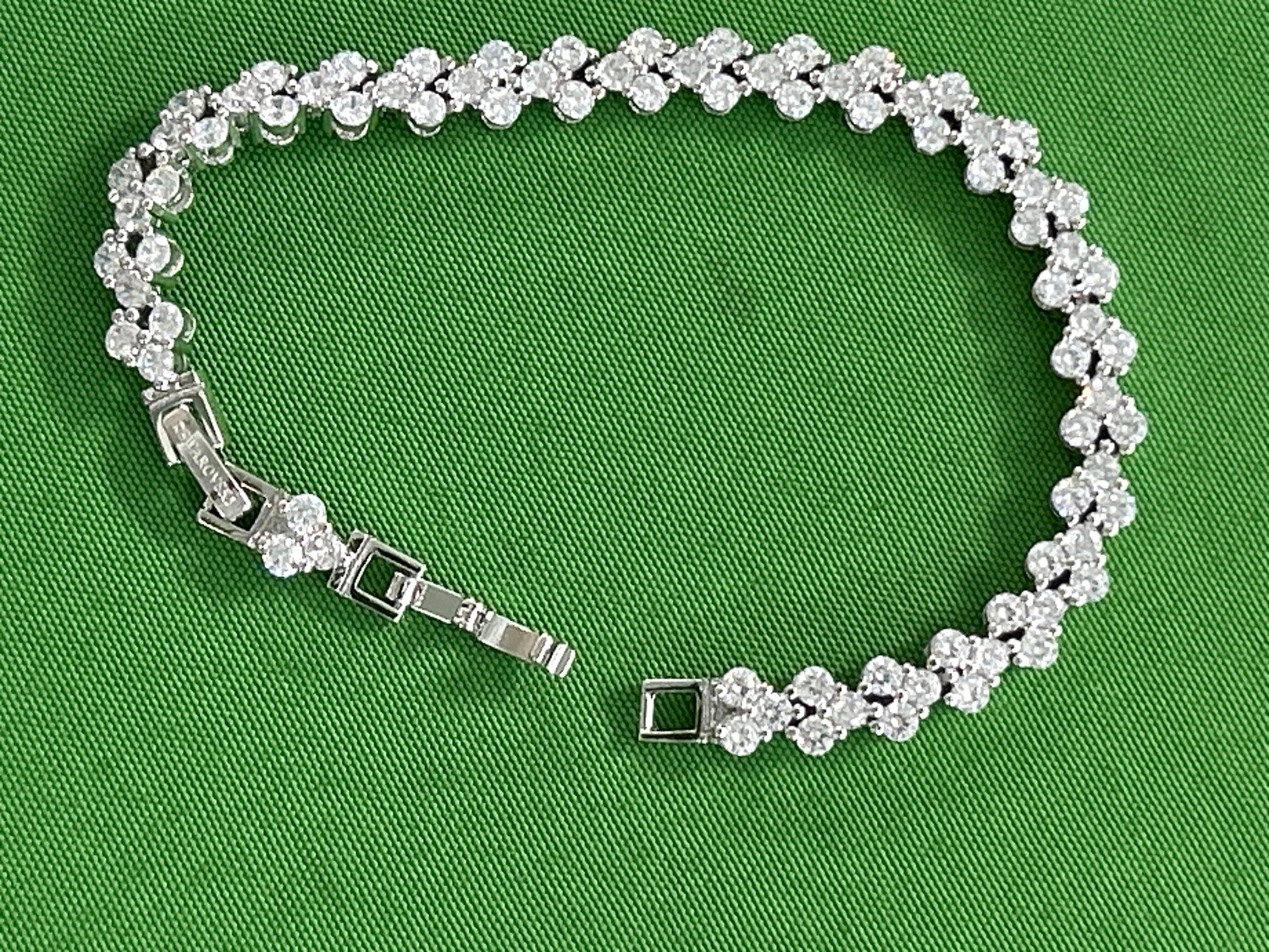 Foto QC 6 de Swarovski Bracelet Metal Crystal Silver