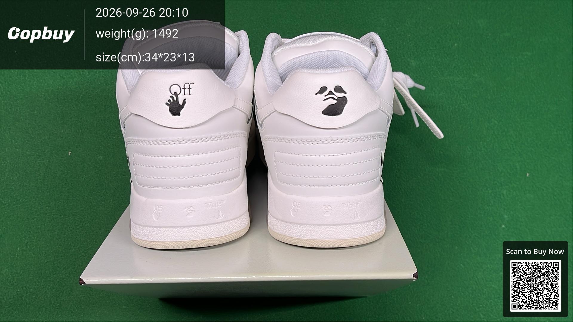 Foto QC 3 de Off-White Out Of Office Leather Sneakers Black White