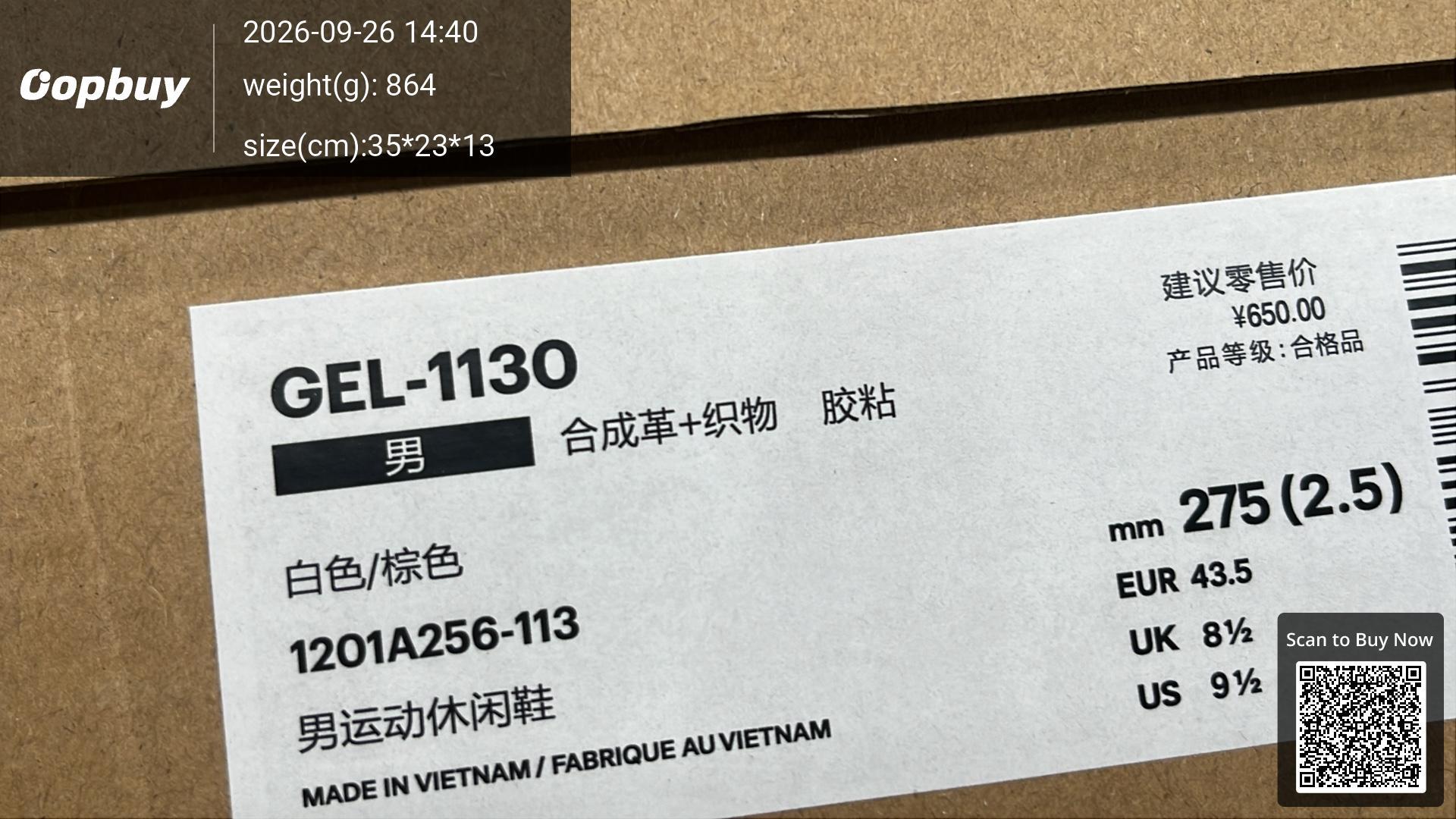 Foto QC 2 de ASICS GEL-1130 Black Pure Silver 1201A255-001