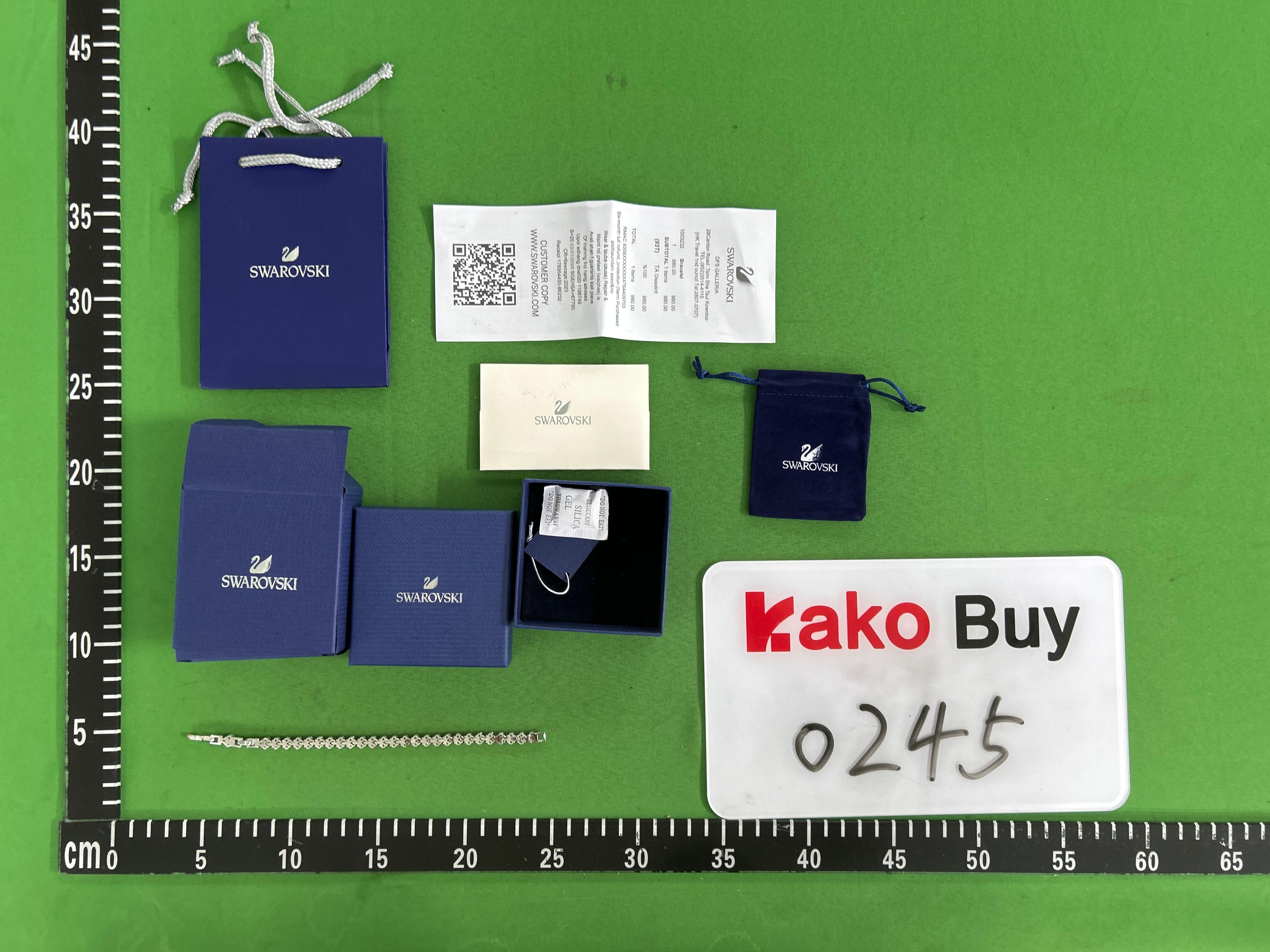 Foto QC 5 de Swarovski Bracelet Metal Crystal Silver