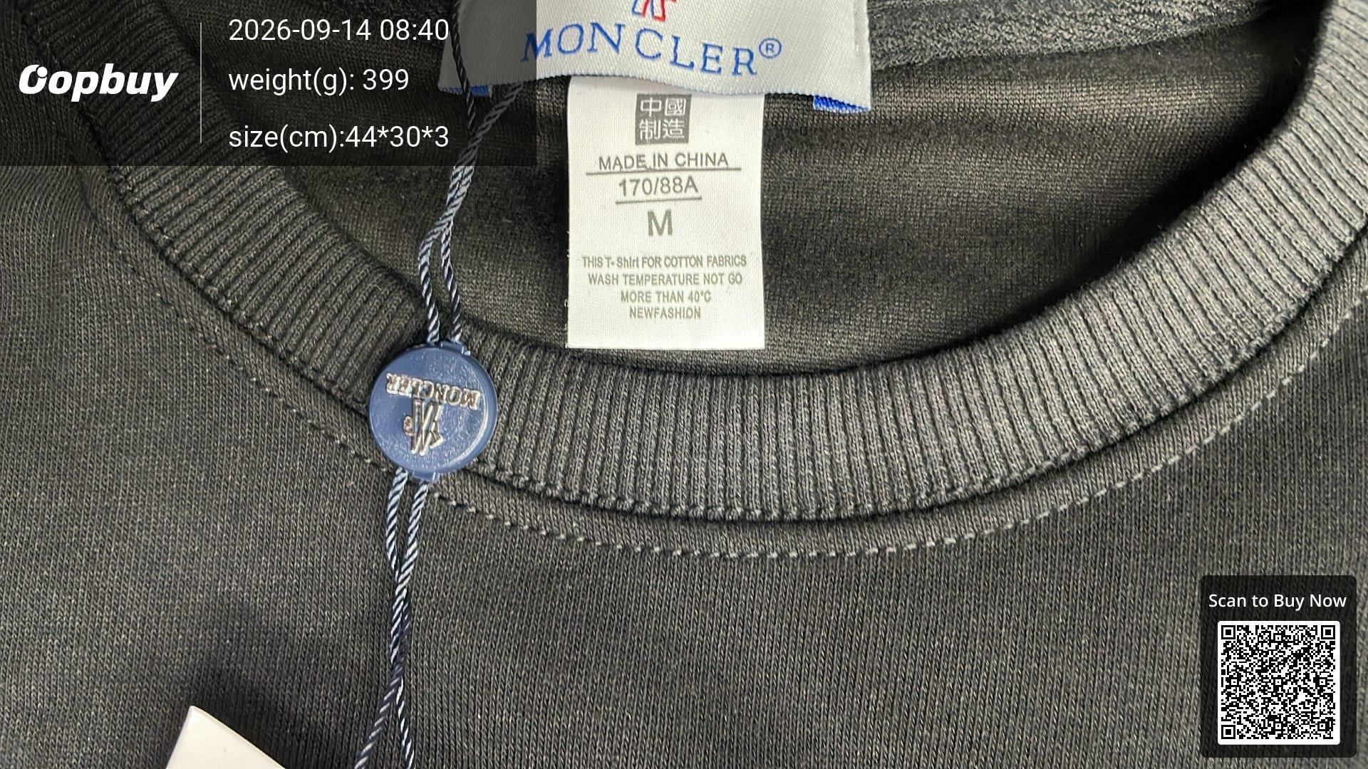 Foto QC 5 de Moncler Genius 1952 Crewneck Sweater World Boxing Logo Black