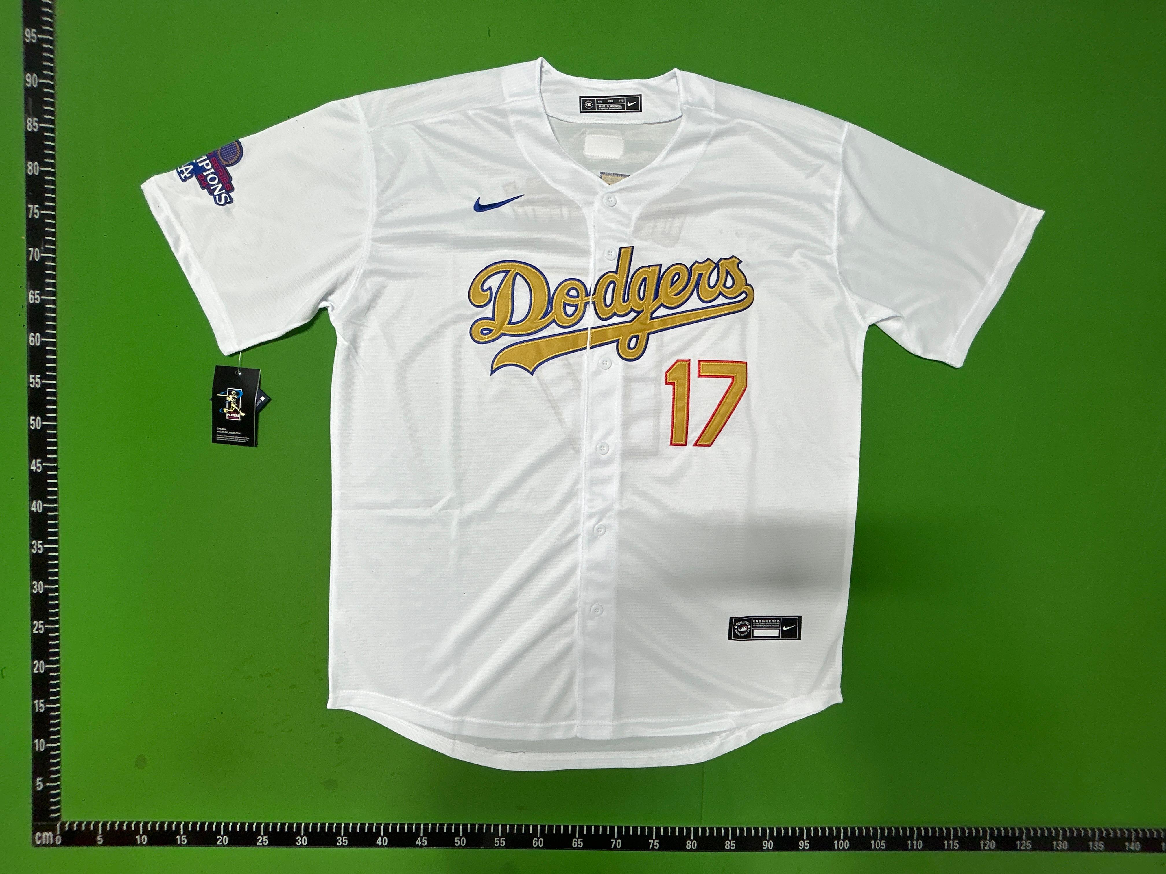Foto QC 3 de Nike x Los Angeles Dodgers 2024 Home Shohei Ohtani #17 Replica Jersey White