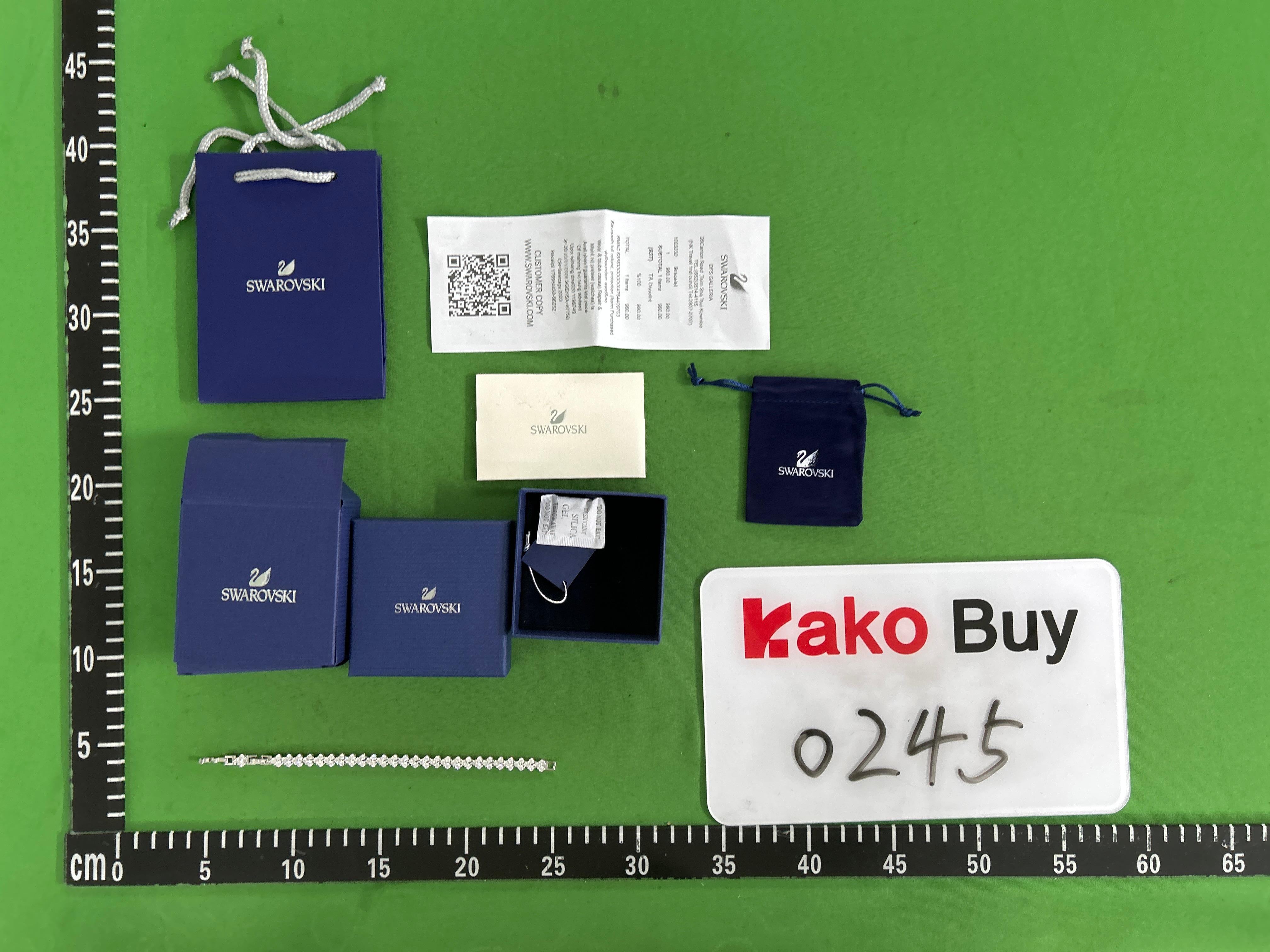 Foto QC 4 de Swarovski Bracelet Metal Crystal Silver
