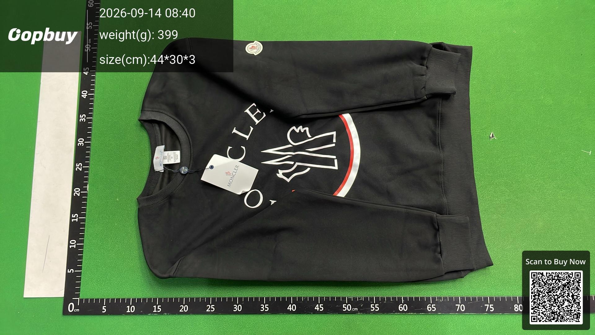 Foto QC 6 de Moncler Genius 1952 Crewneck Sweater World Boxing Logo Black