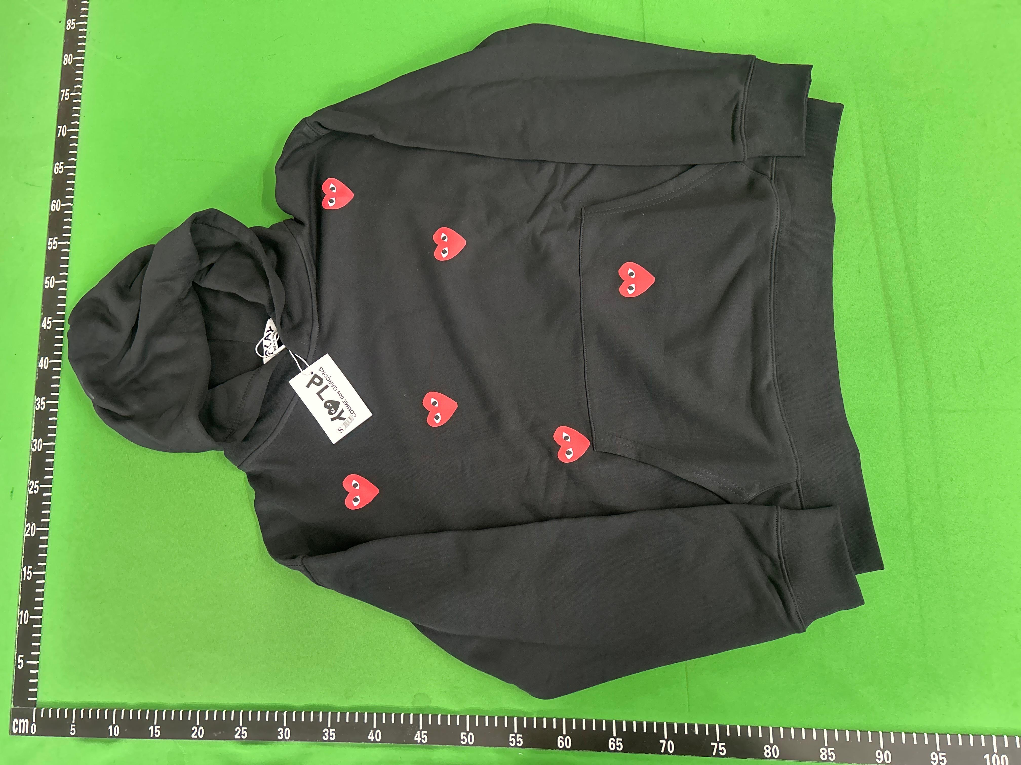 Foto QC 6 de Comme des Garçons Play Floral Heart Logo Hoodie Black