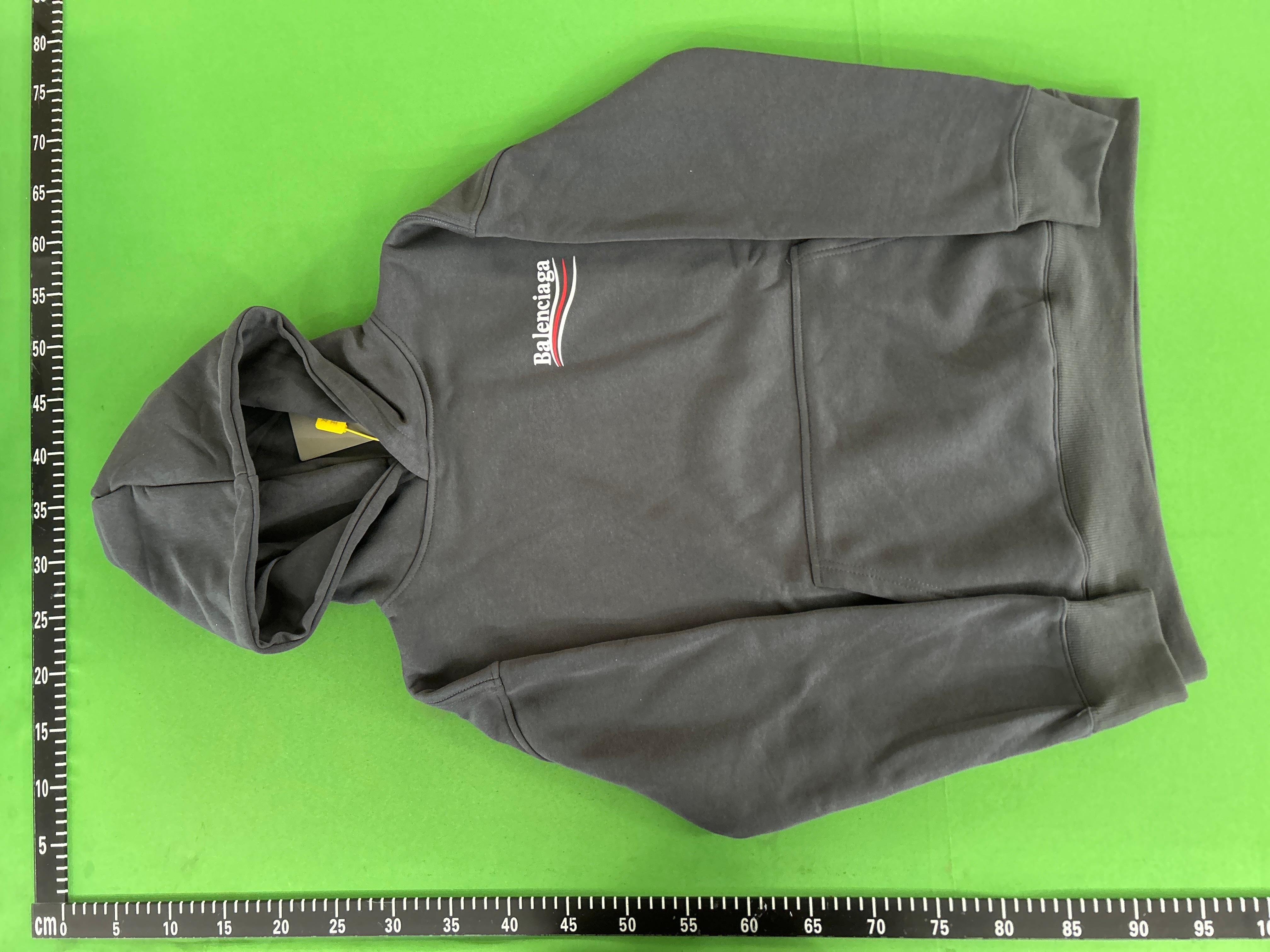Foto QC 7 de Balenciaga Hoodie BB Spray Paint Logo White