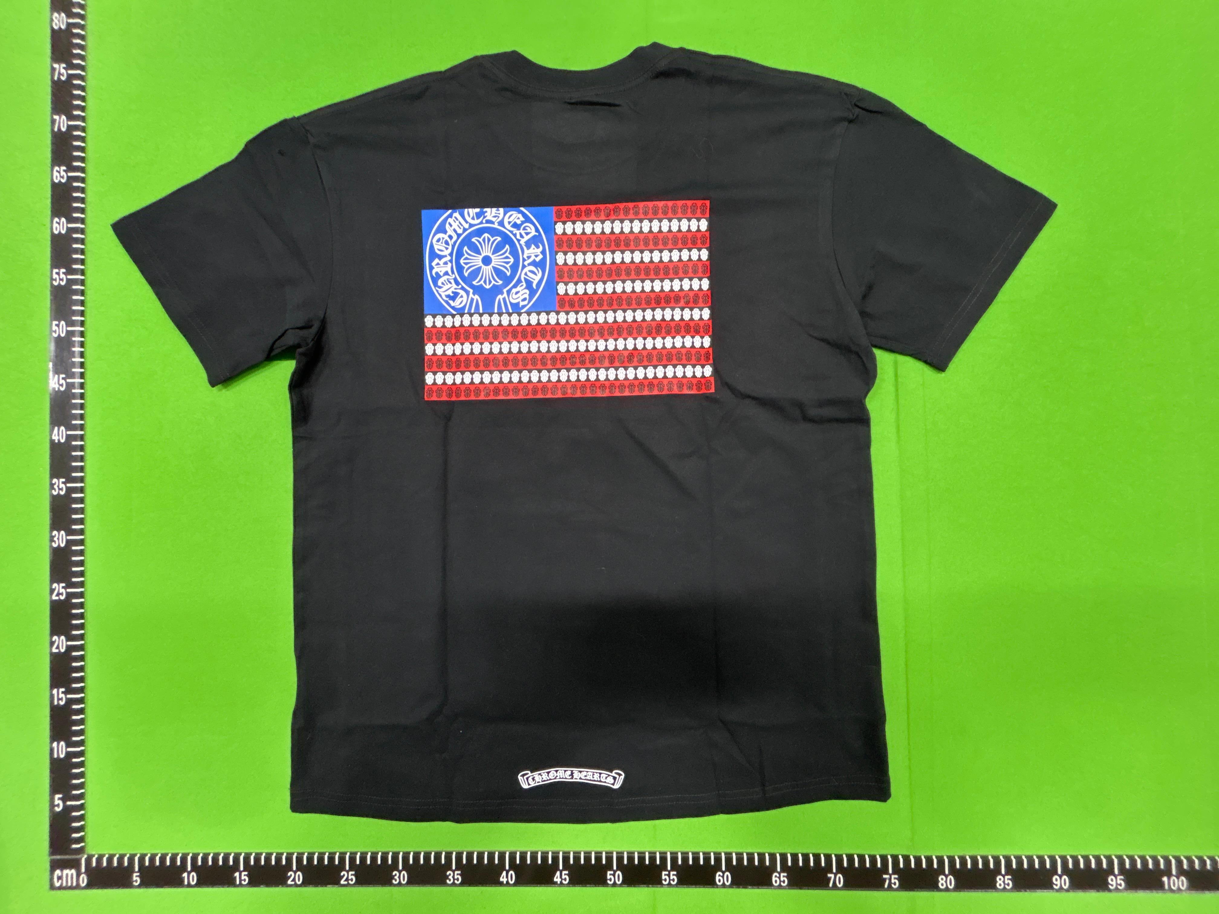 Foto QC 4 de Chrome Hearts T-shirt USA Flag Black