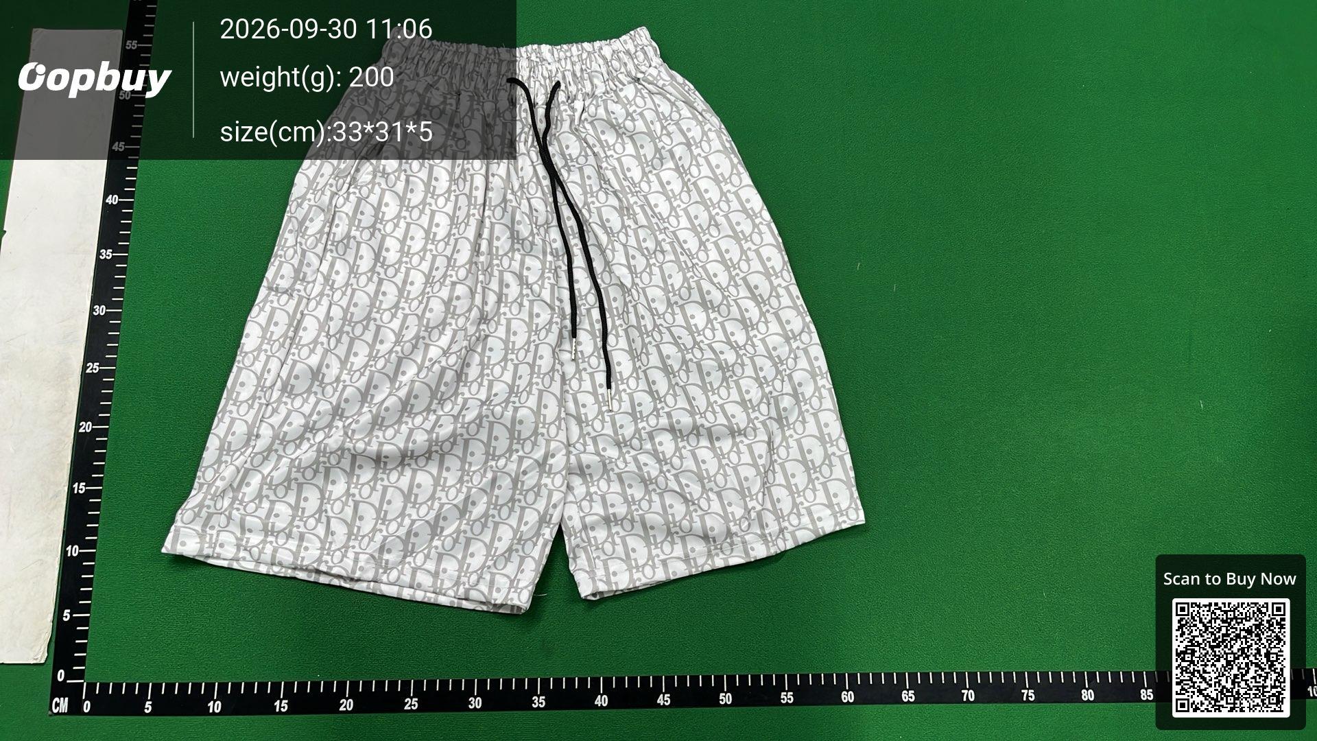 Foto QC 2 de Dior Oblique Shorts Grey White