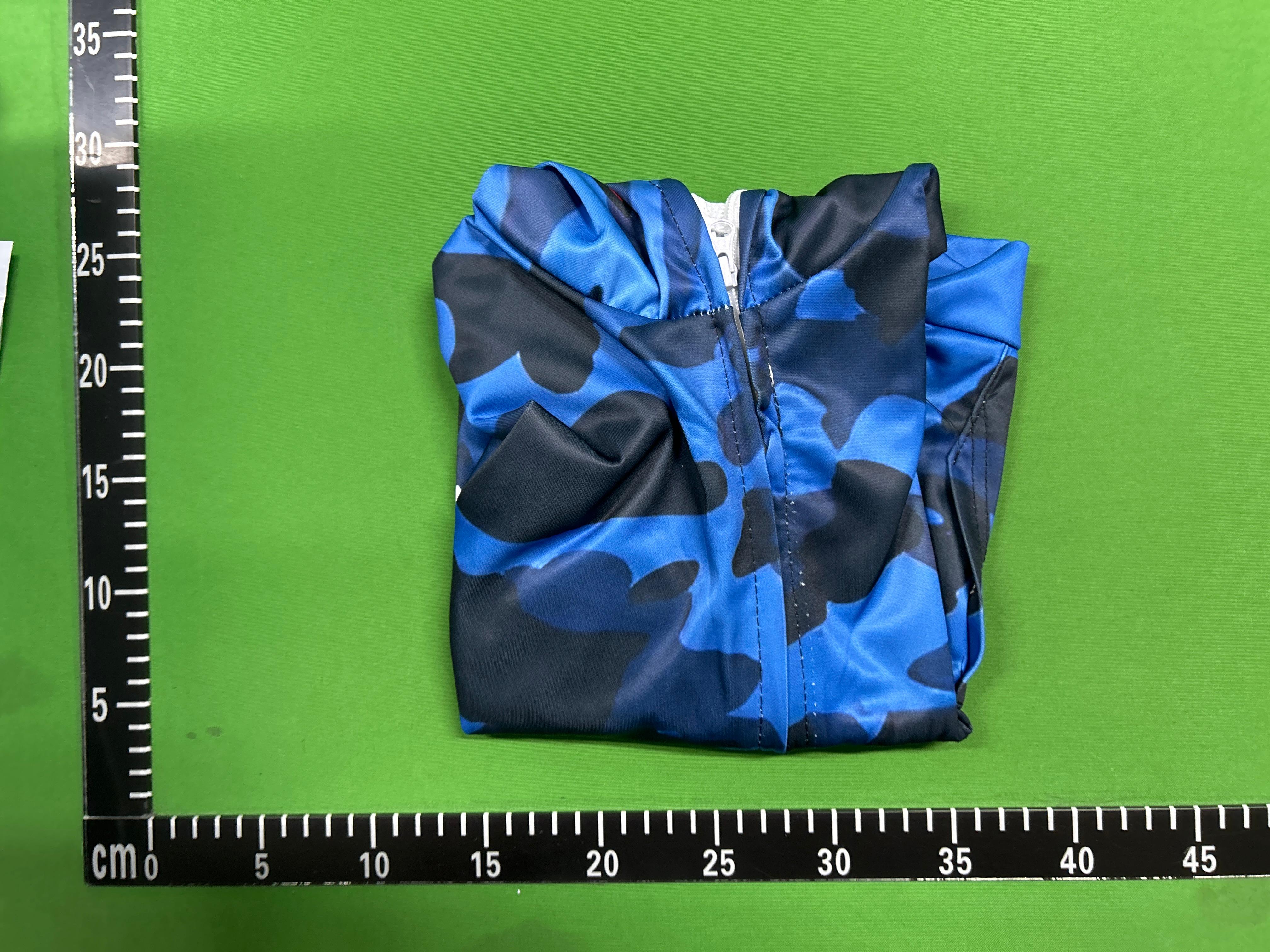 Foto QC 1 de BAPE Kids Hoodie Shark ABC Camo WGM Blue