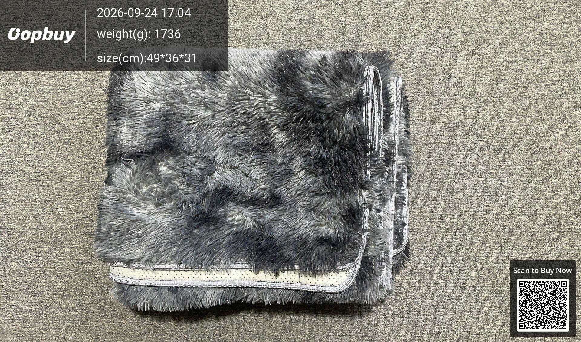 Foto QC 3 de Unbranded Cow Print Shaggy Rug Black/White