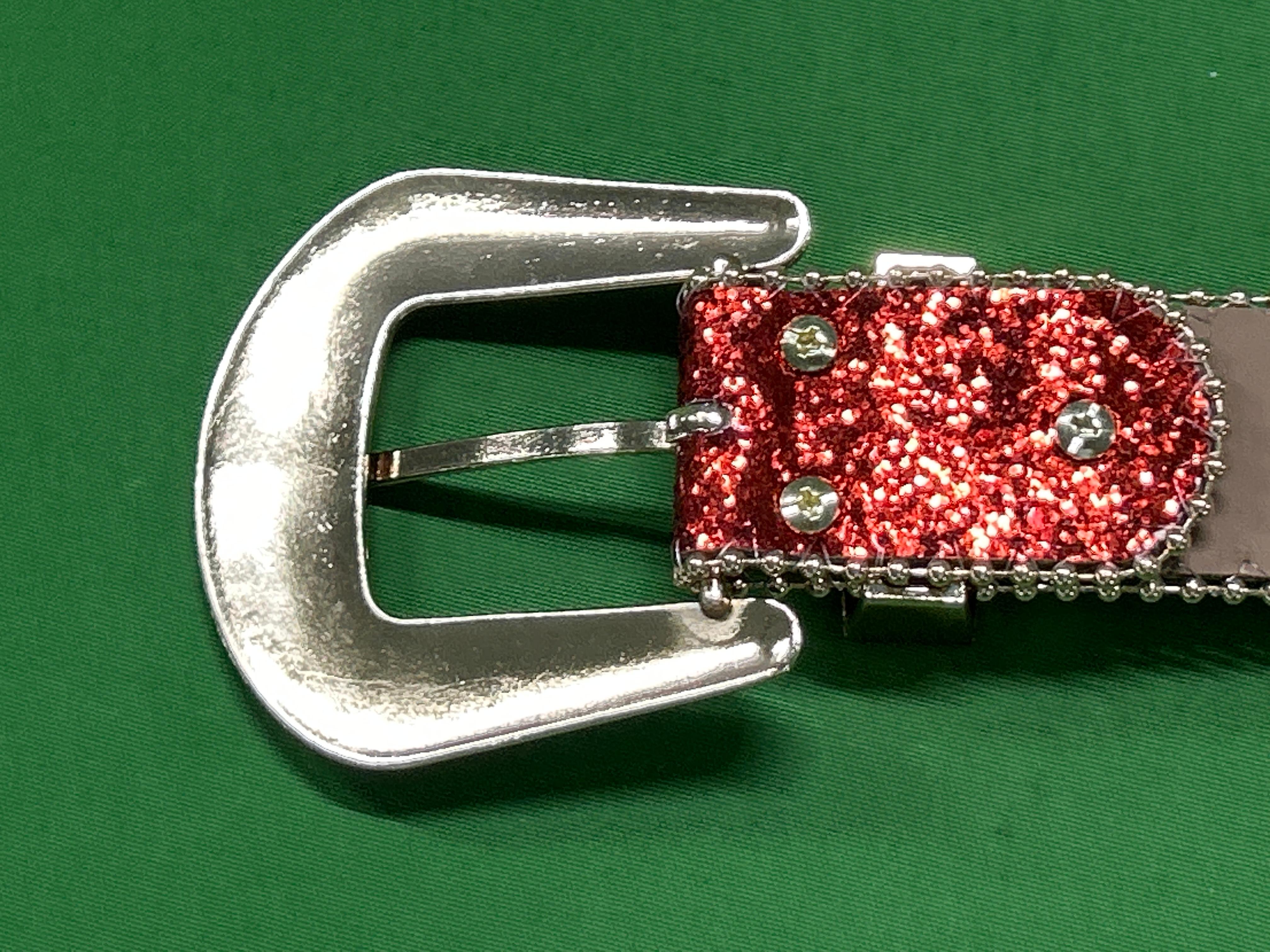 Foto QC 1 de Unbranded Rhinestone Studded Punk Belt Silver