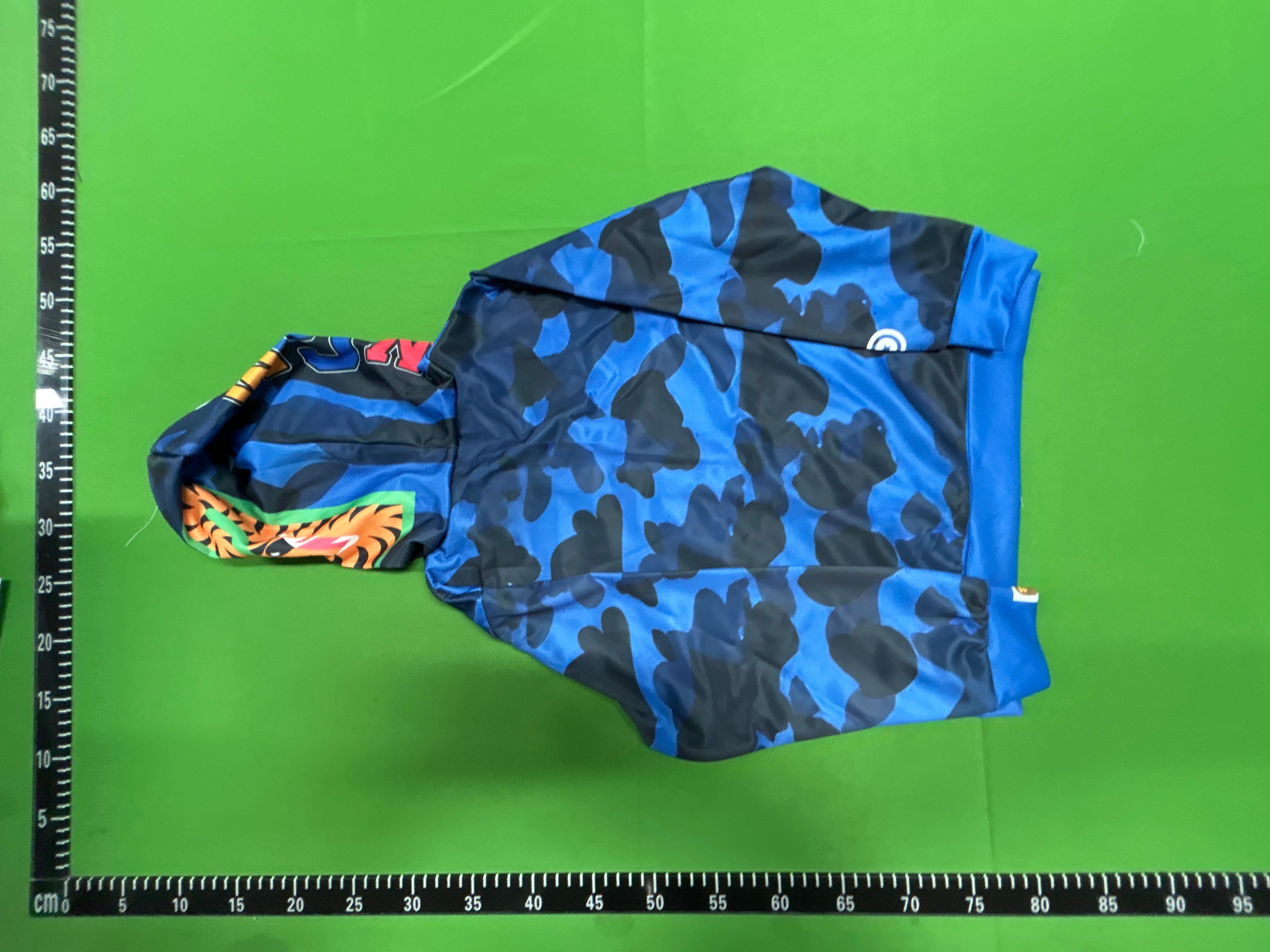 Foto QC 4 de BAPE Kids Hoodie Shark ABC Camo WGM Blue
