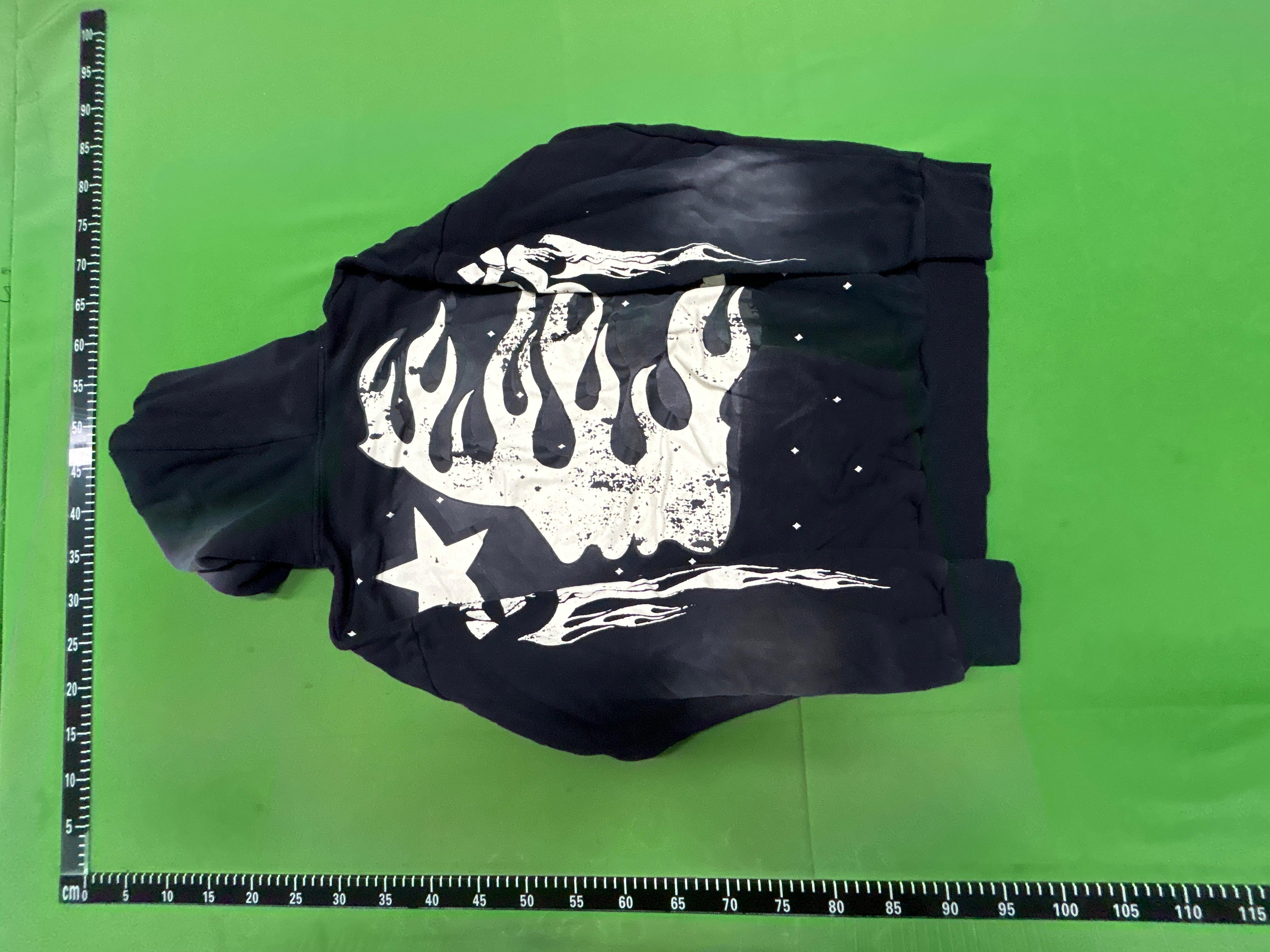 Foto QC 8 de Hellstar Hell Series Sweater Heavy Worker Head Print Red