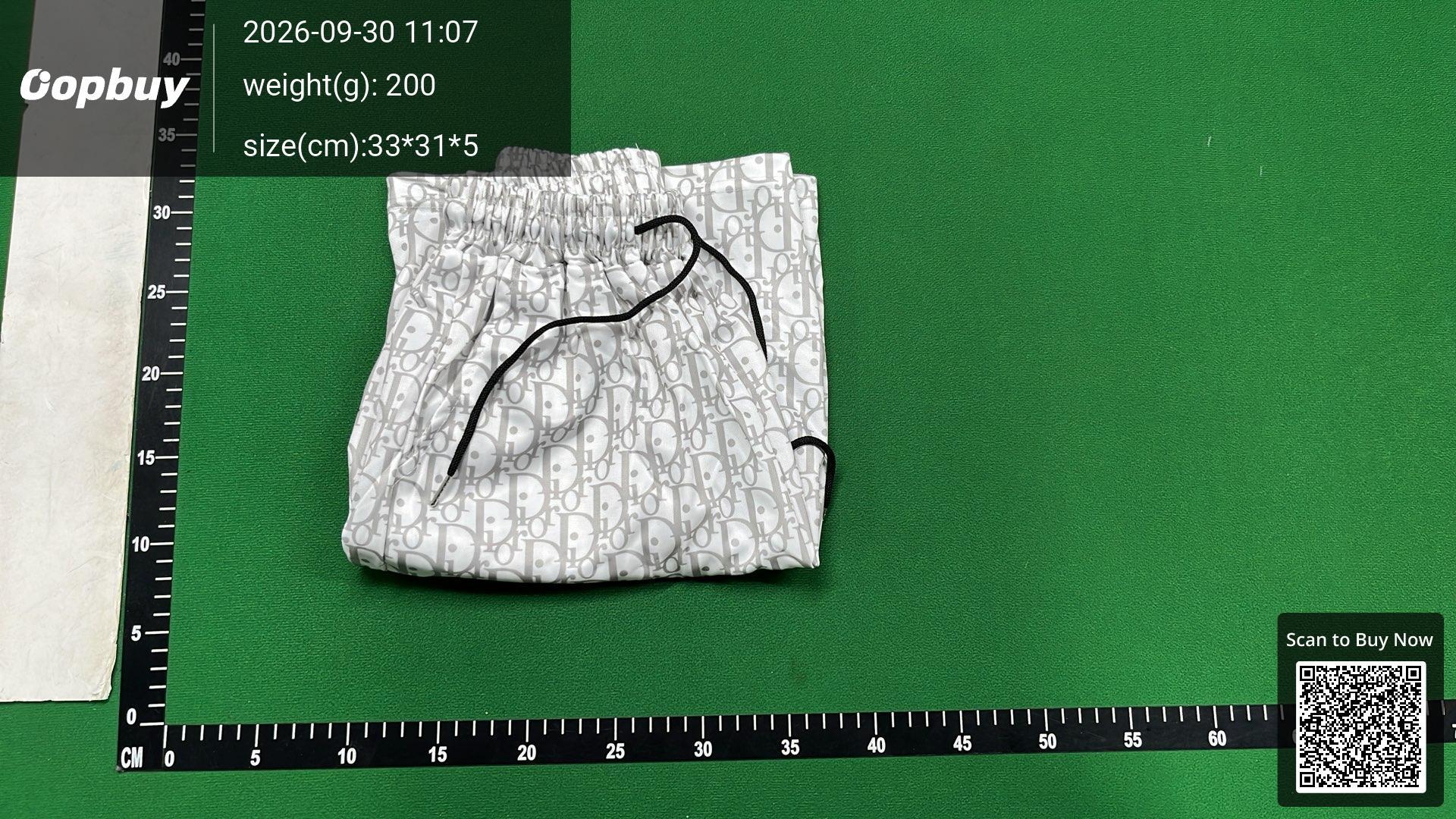 Foto QC 4 de Dior Oblique Shorts Grey White