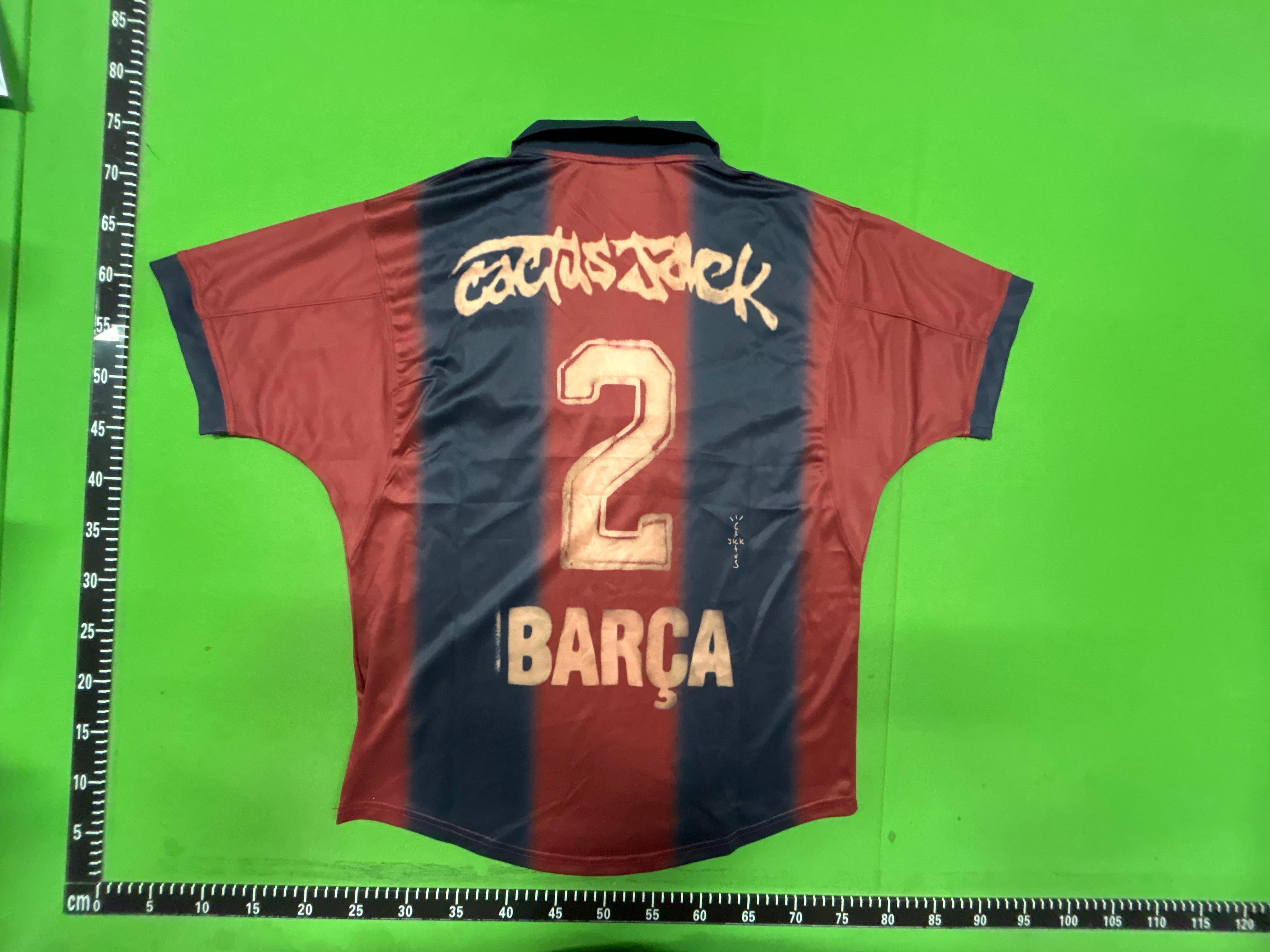 Foto QC 4 de Travis Scott x Nike x FC Barcelona Retro 2000/01 Home Skeleton Jersey Multicolor