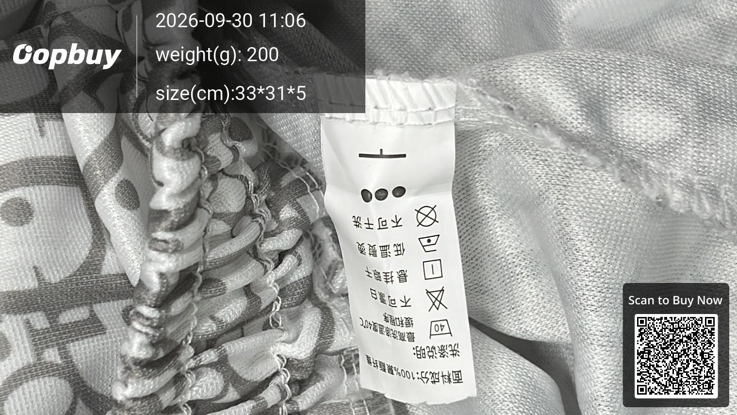 Foto QC 1 de Dior Oblique Shorts Grey White